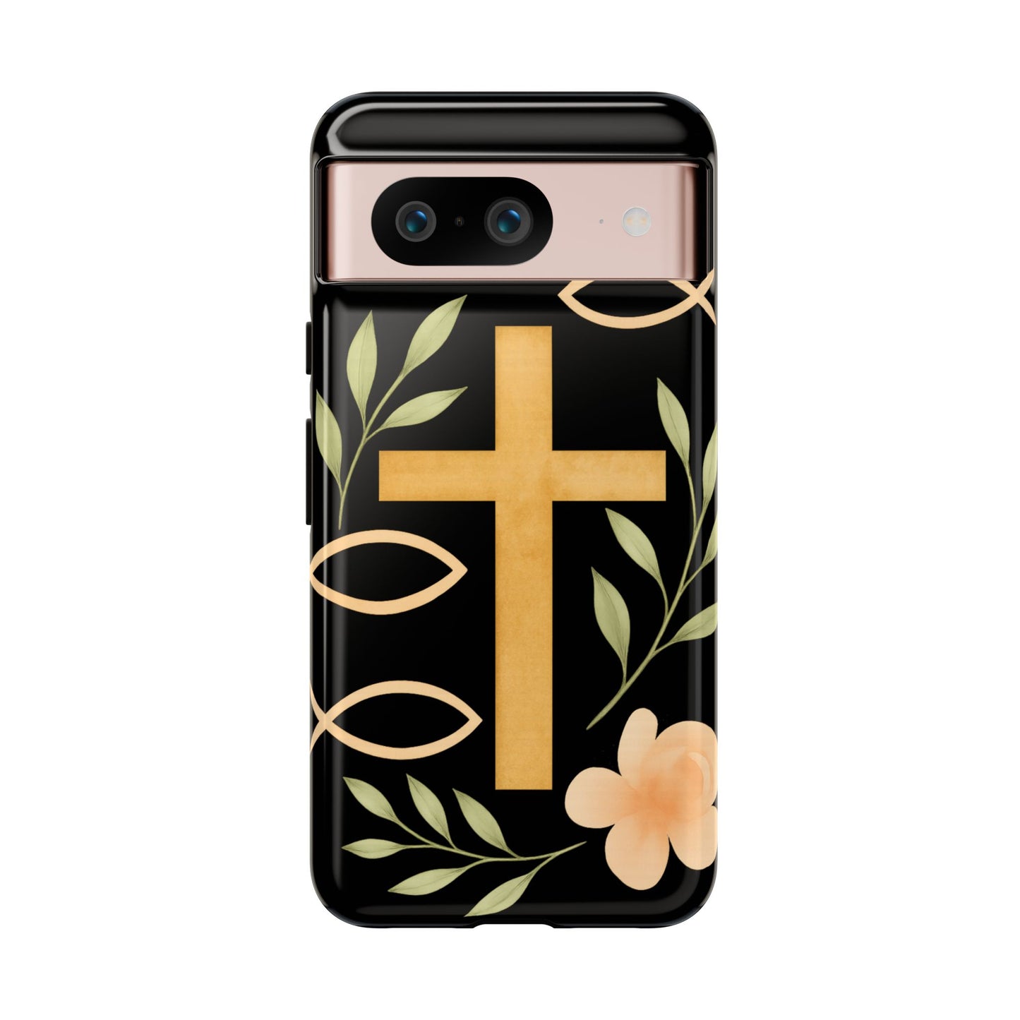 Christian Faith Phone Case with Floral Design