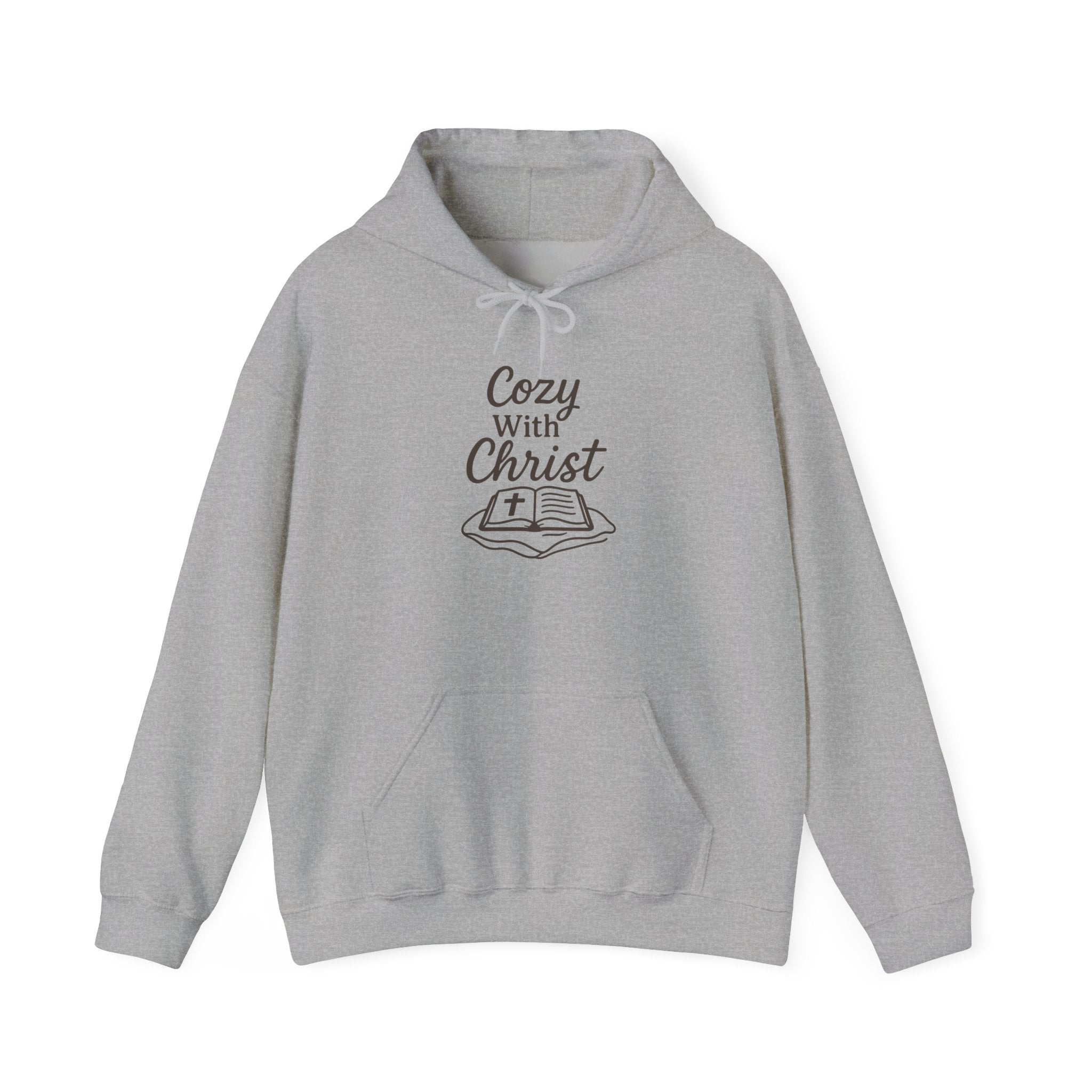 Cozy With Christ Hooded Sweatshirt | Christian Comfort Hoodie | Lexad Designs