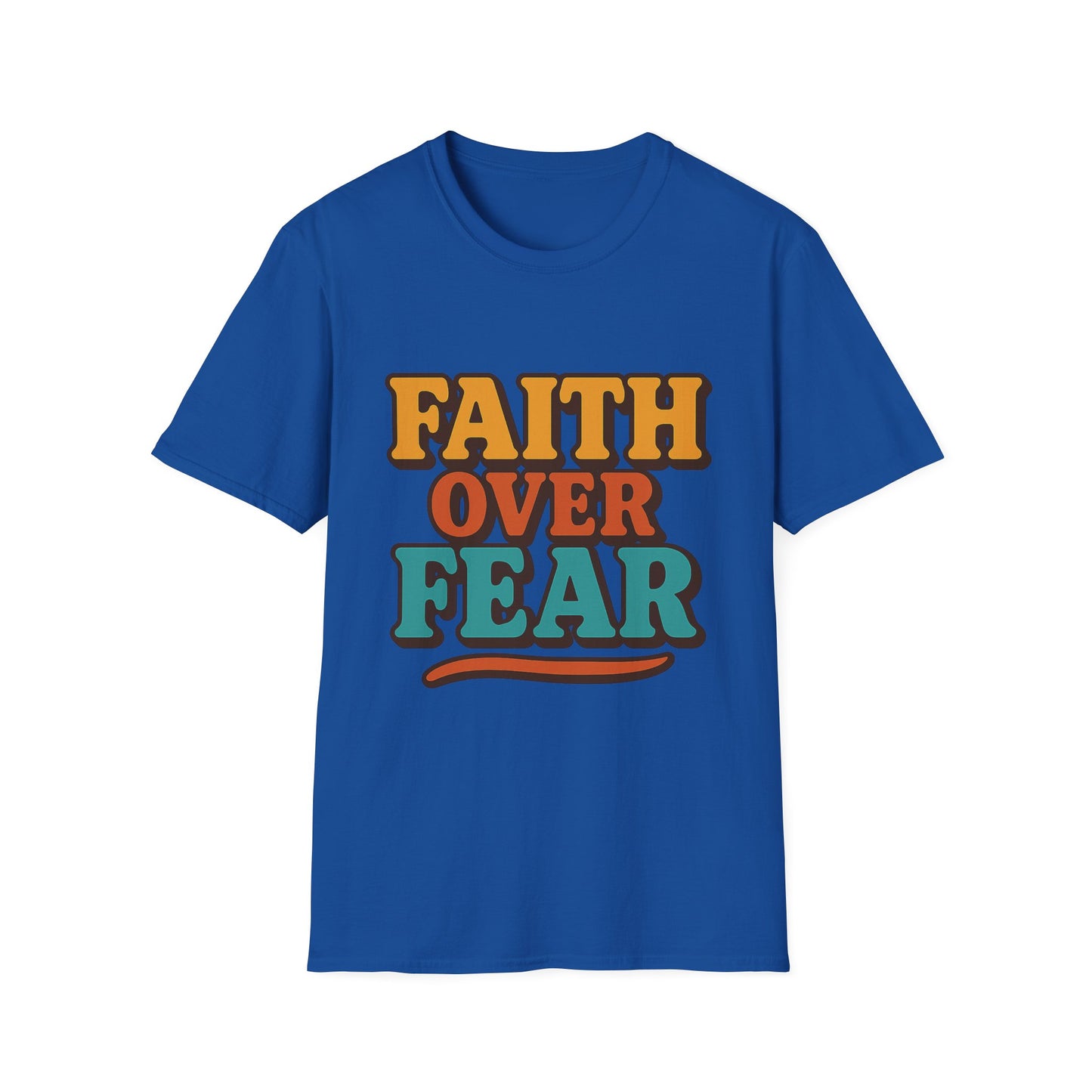 Faith Over Fear Christian T-Shirt – Softstyle Unisex Inspirational Tee for Women & Men.