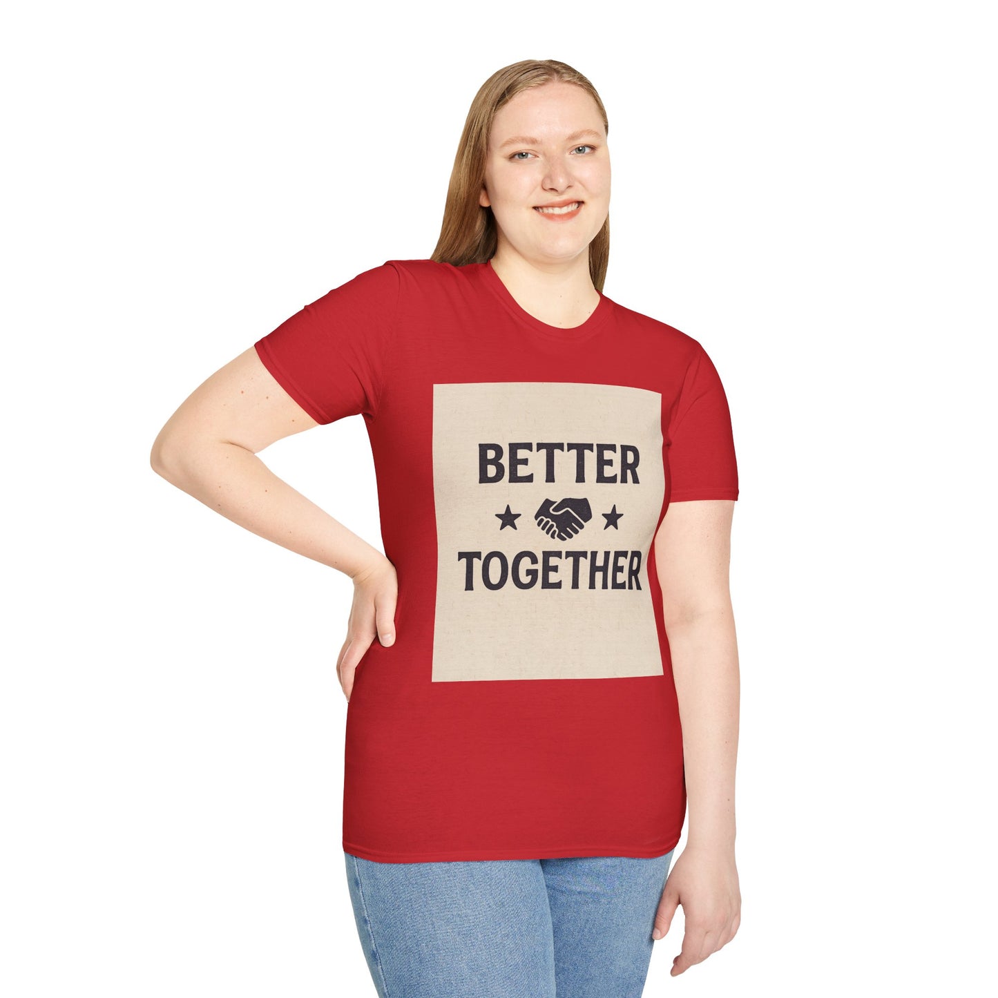 Better Together Unisex Softstyle T-Shirt, Friendship Gift Tee, Couples Matching Shirt, Family Reunion Apparel, Quality Printed Top