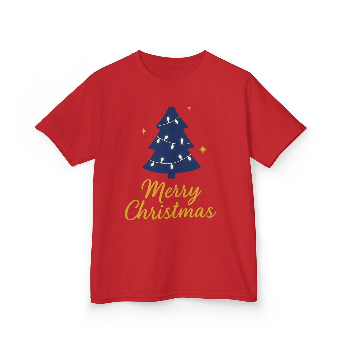 Merry Christmas Kids Heavy Cotton Tee – Christian Holiday Shirt for Children