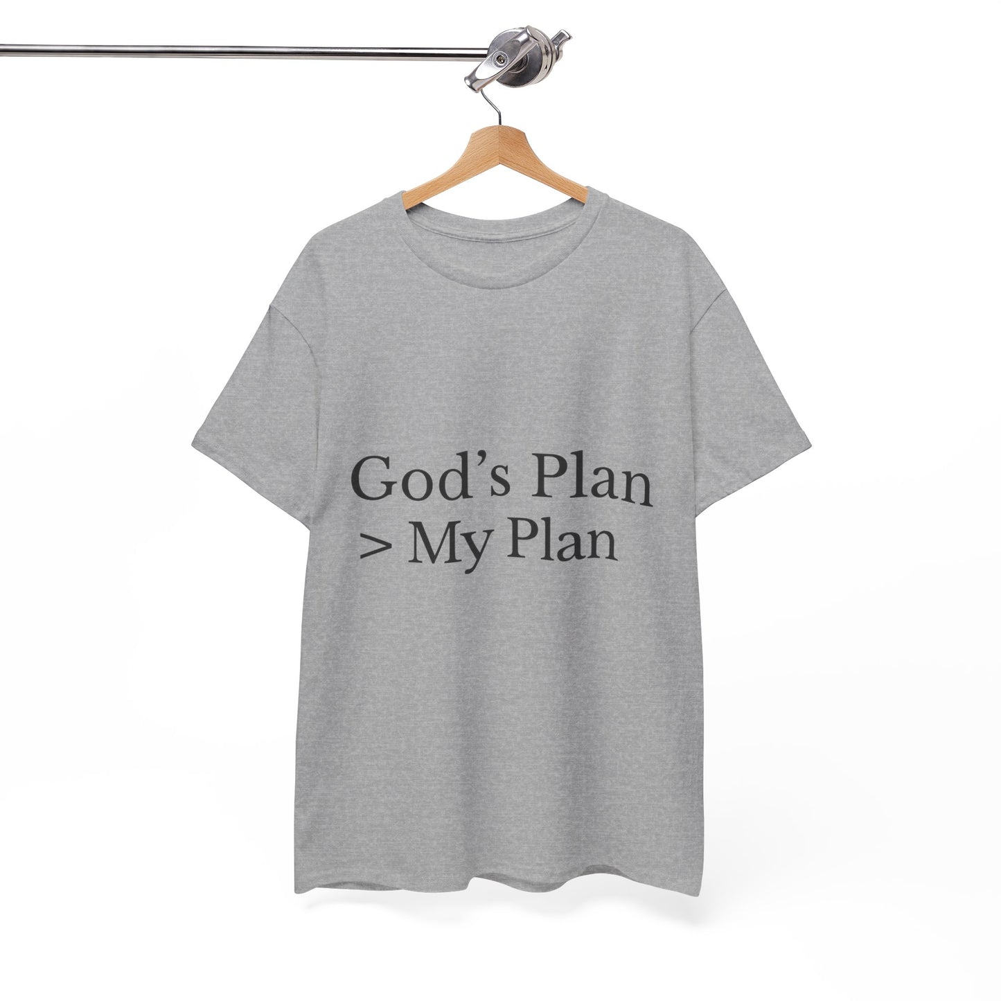 God’s Plan > My Plan T-Shirt – Christian Faith Unisex Tee