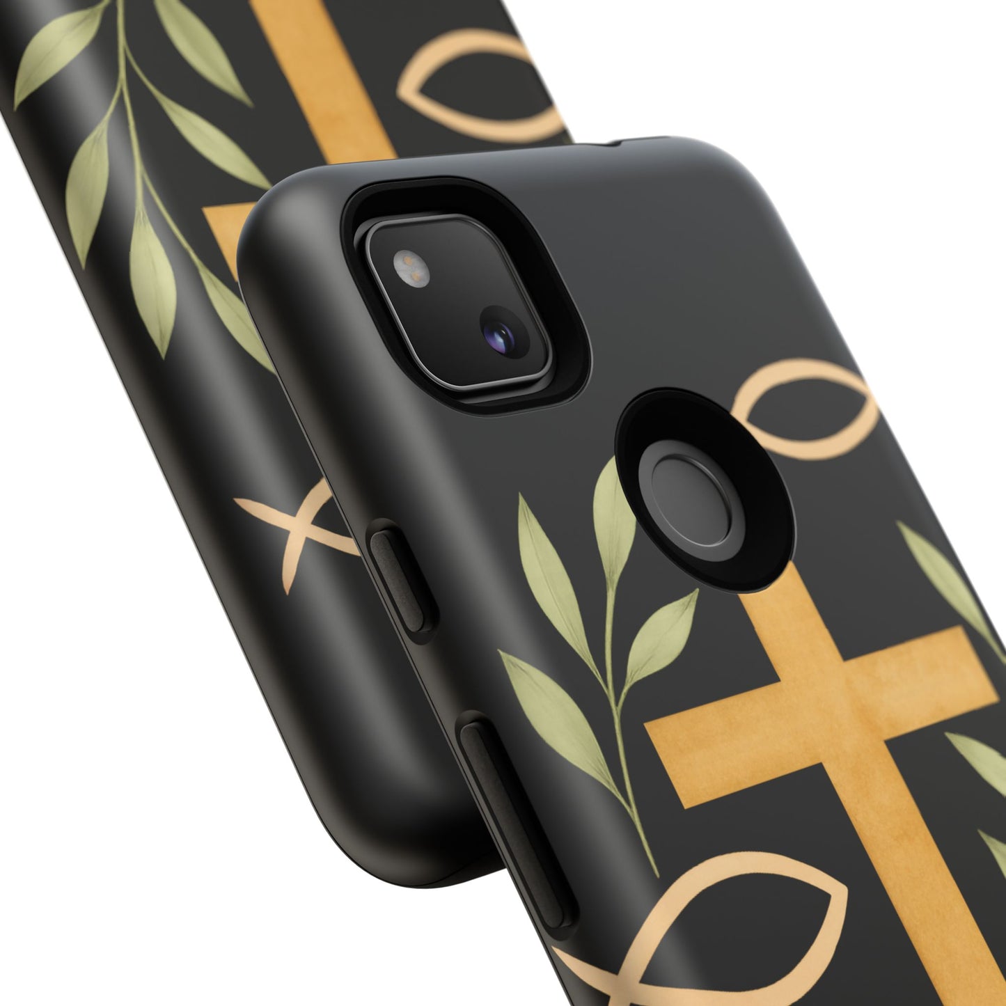 Christian Faith Phone Case with Floral Design