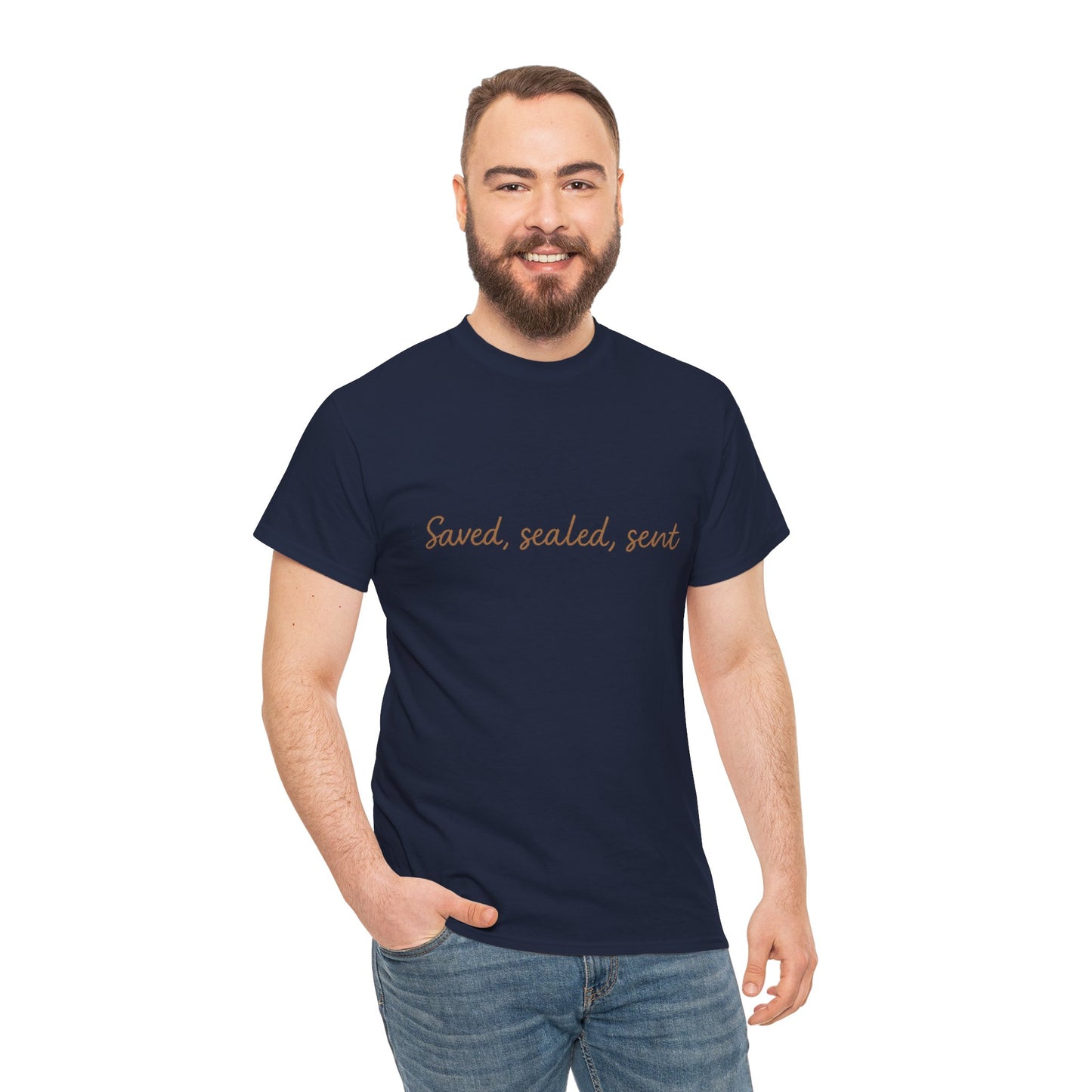 Saved. Sealed. Sent. T-Shirt – Bold Christian Mission Unisex Tee