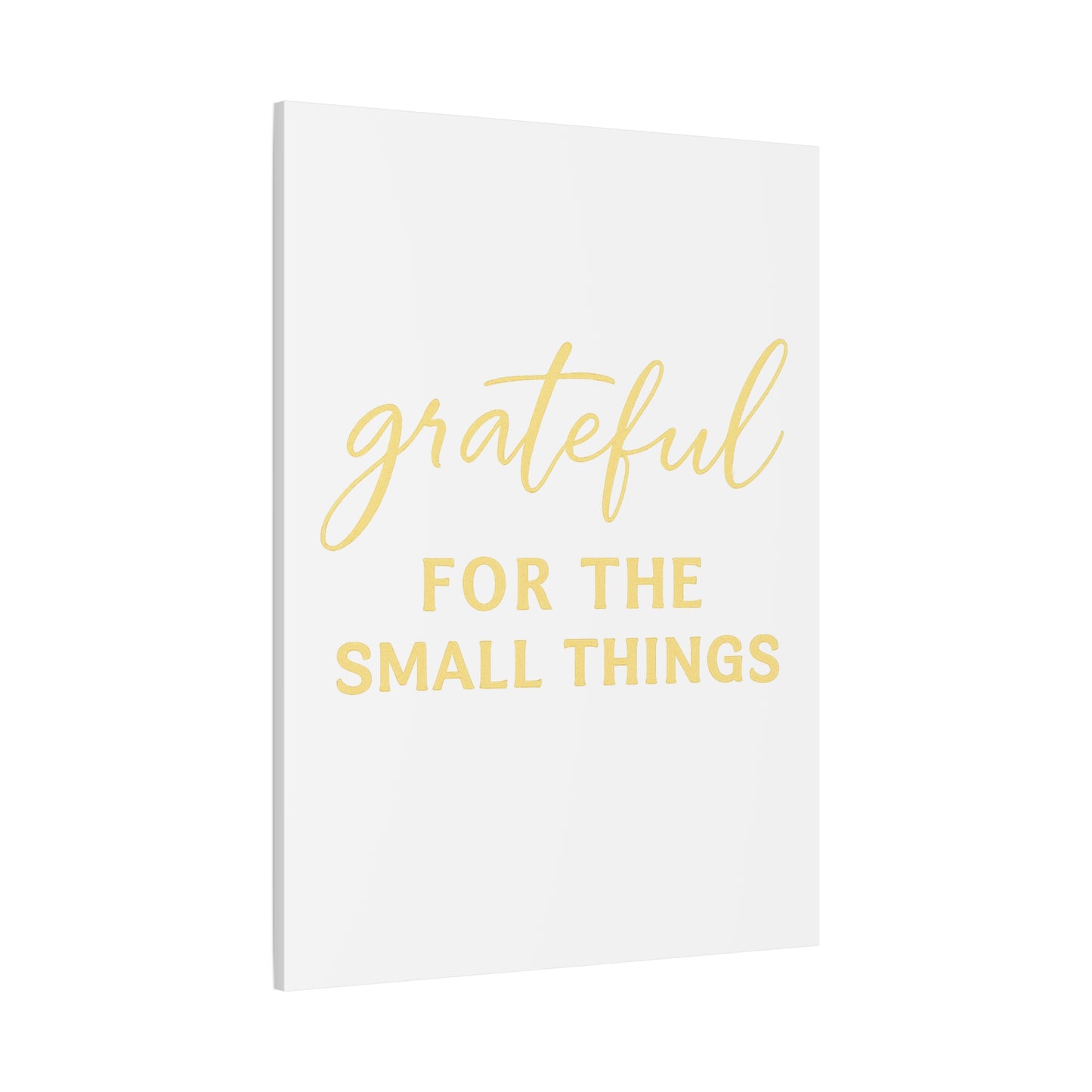 Grateful Wall Art | Inspirational Christian Home Decor - Matte Canvas, Stretched, 1.25"