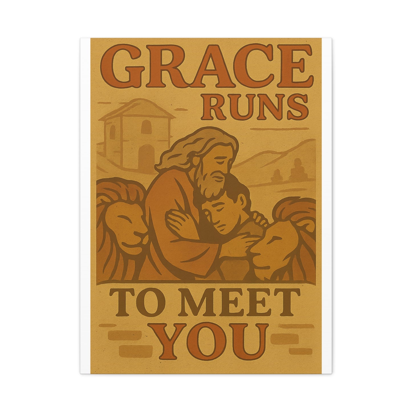 The Prodigal Son Wall Art | Vintage Christian Poster – Redemption & Grace Illustration.