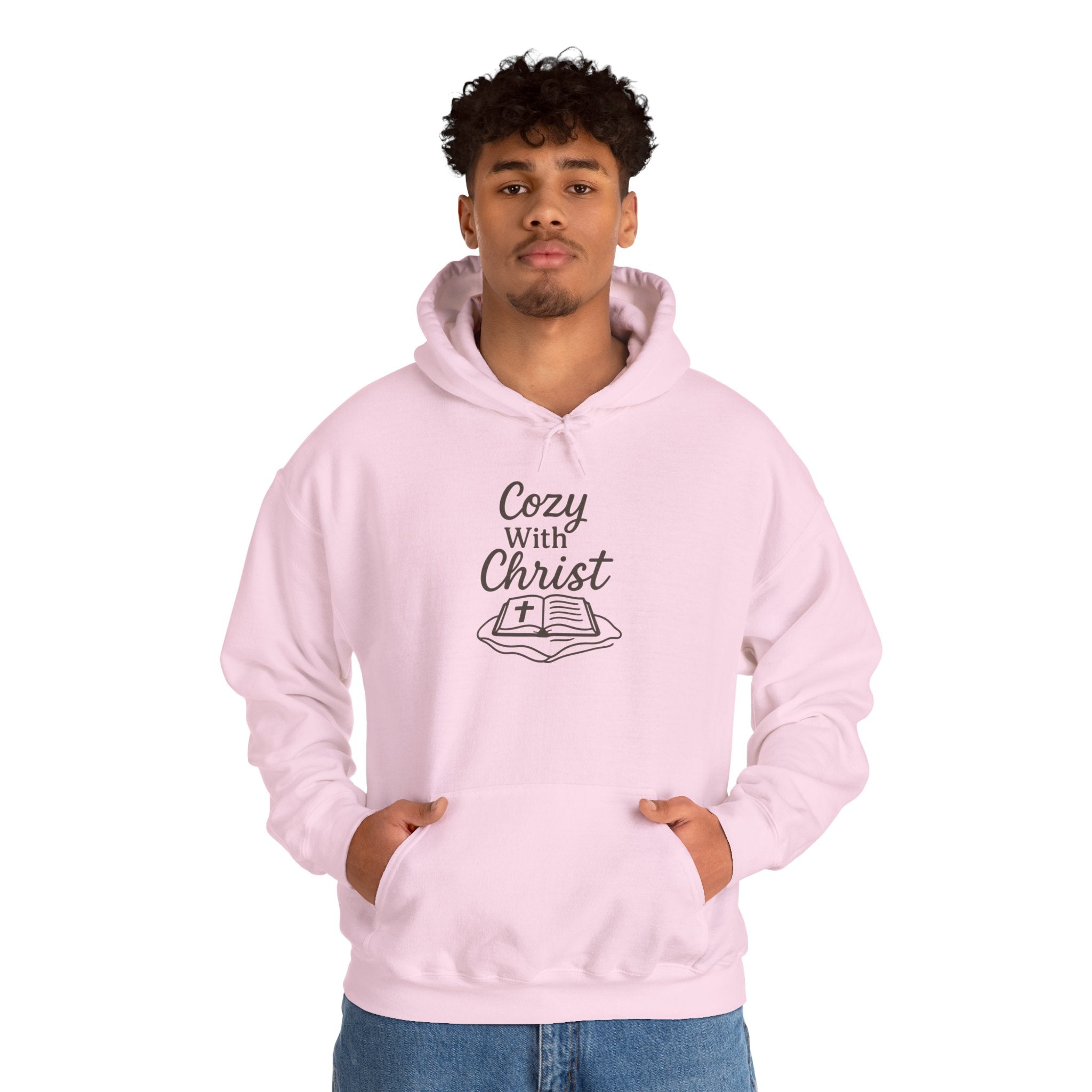 Cozy With Christ Hooded Sweatshirt | Christian Comfort Hoodie | Lexad Designs