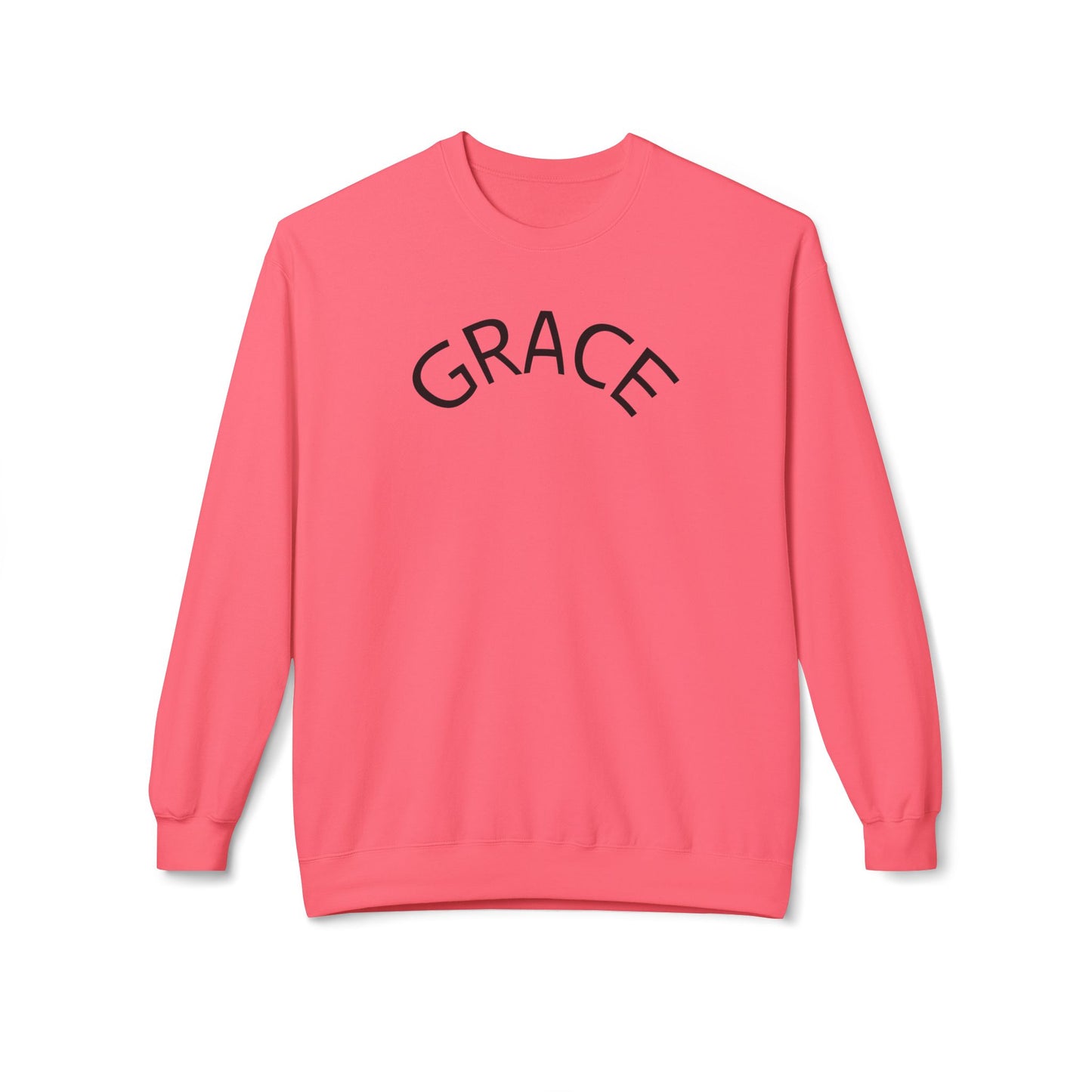 Grace Crewneck Sweatshirt, Unisex Fleece Sweater, Cozy Pullover, Inspirational Gift, Casual Style, Perfect for Every Occasion