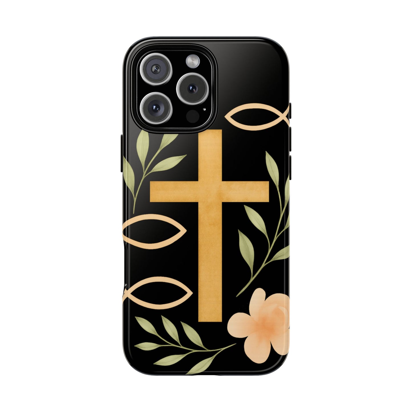 Christian Faith Phone Case with Floral Design