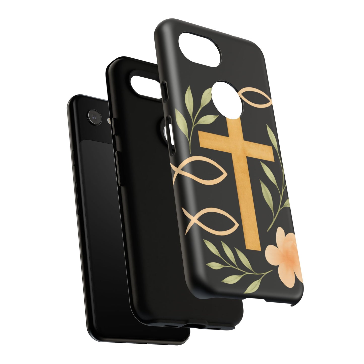 Christian Faith Phone Case with Floral Design