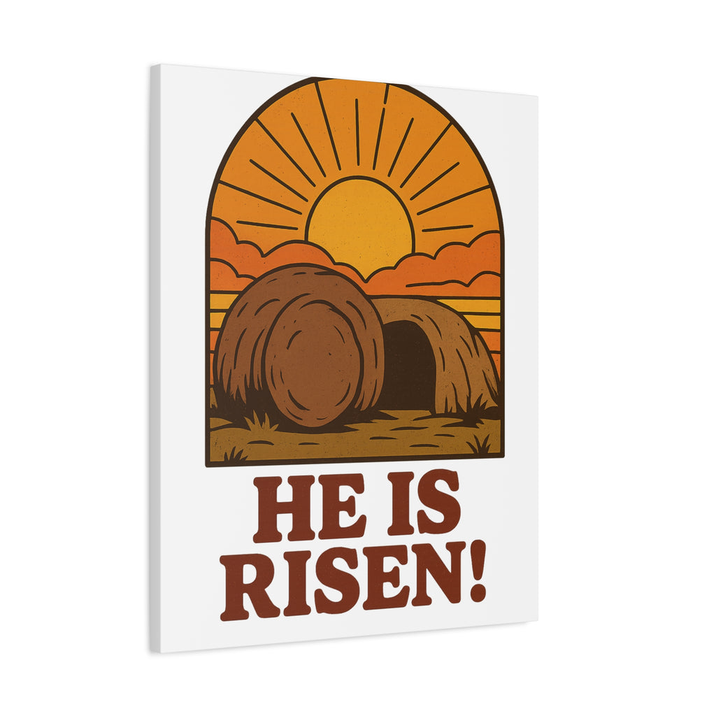 He Is Risen Wall Art | Empty Tomb Christian Poster | Easter Resurrection Morning Home Decor