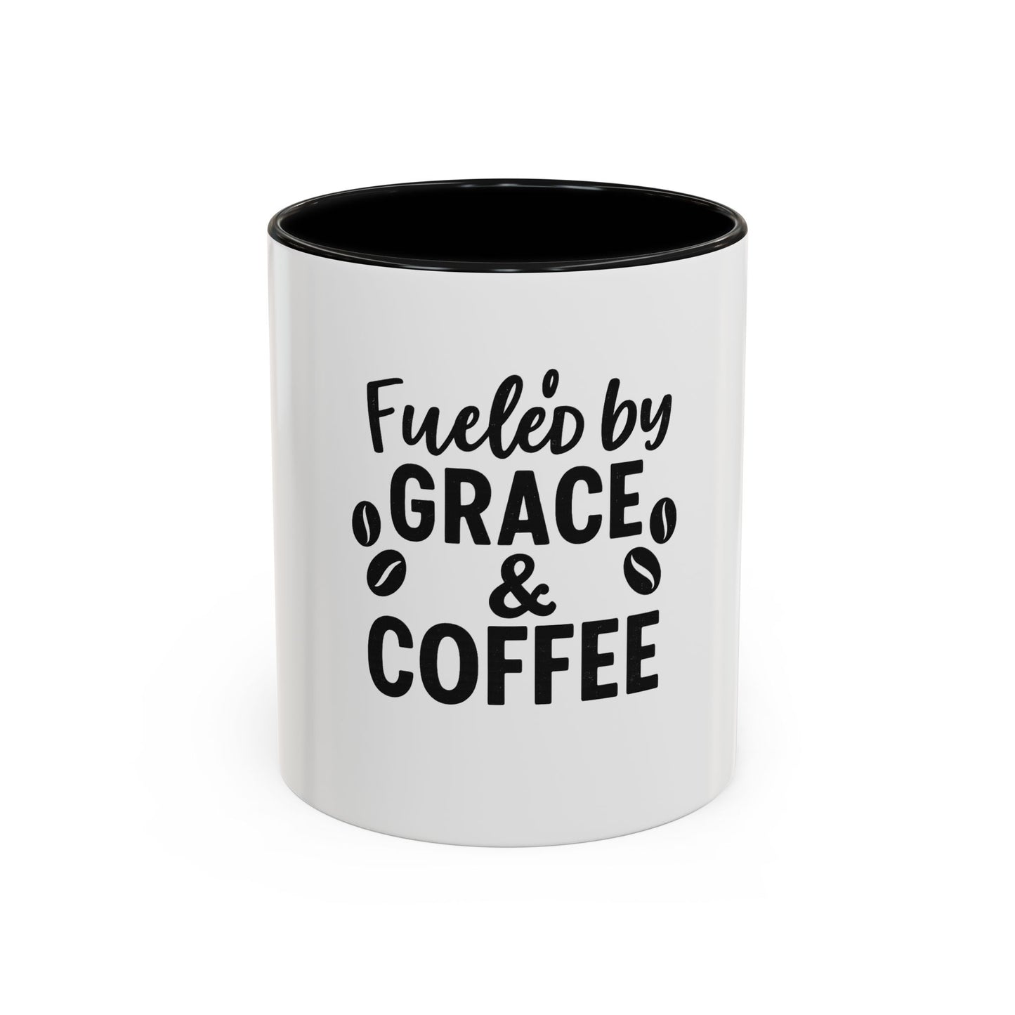 Fueled by Grace & Coffee Mug – Faith & Motivation
