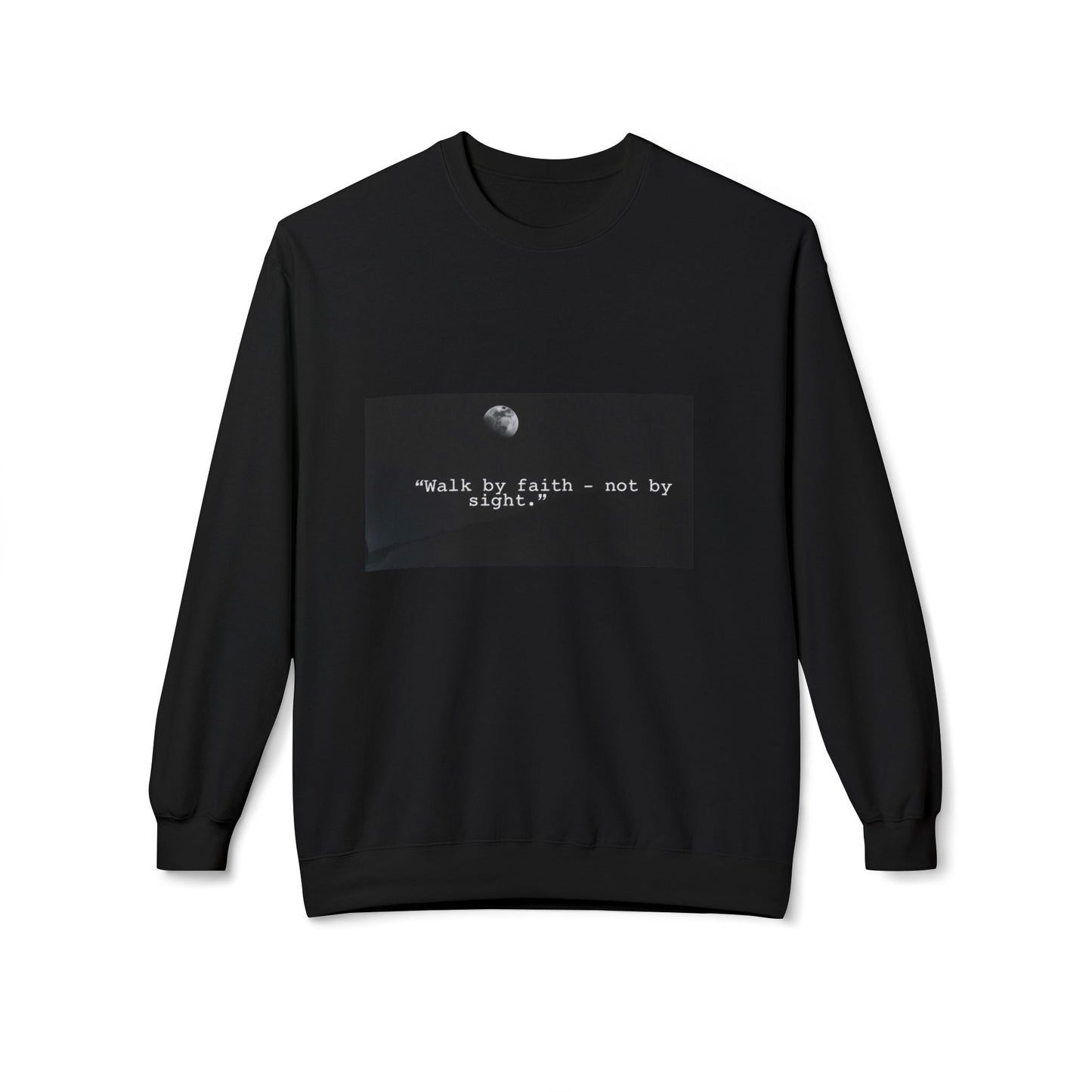 Faith-Inspired Fleece Crewneck Sweatshirt, Unisex Sweatshirt, Inspirational Gift, Cozy Layer, Casual Wear, Motivational Apparel