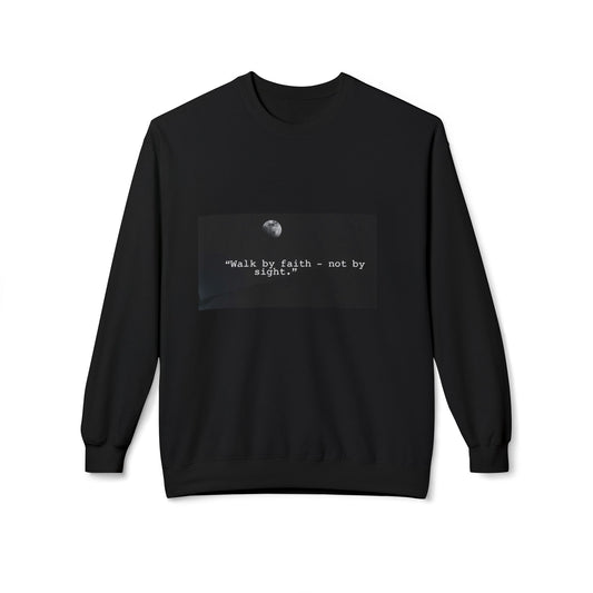 Faith-Inspired Fleece Crewneck Sweatshirt, Unisex Sweatshirt, Inspirational Gift, Cozy Layer, Casual Wear, Motivational Apparel