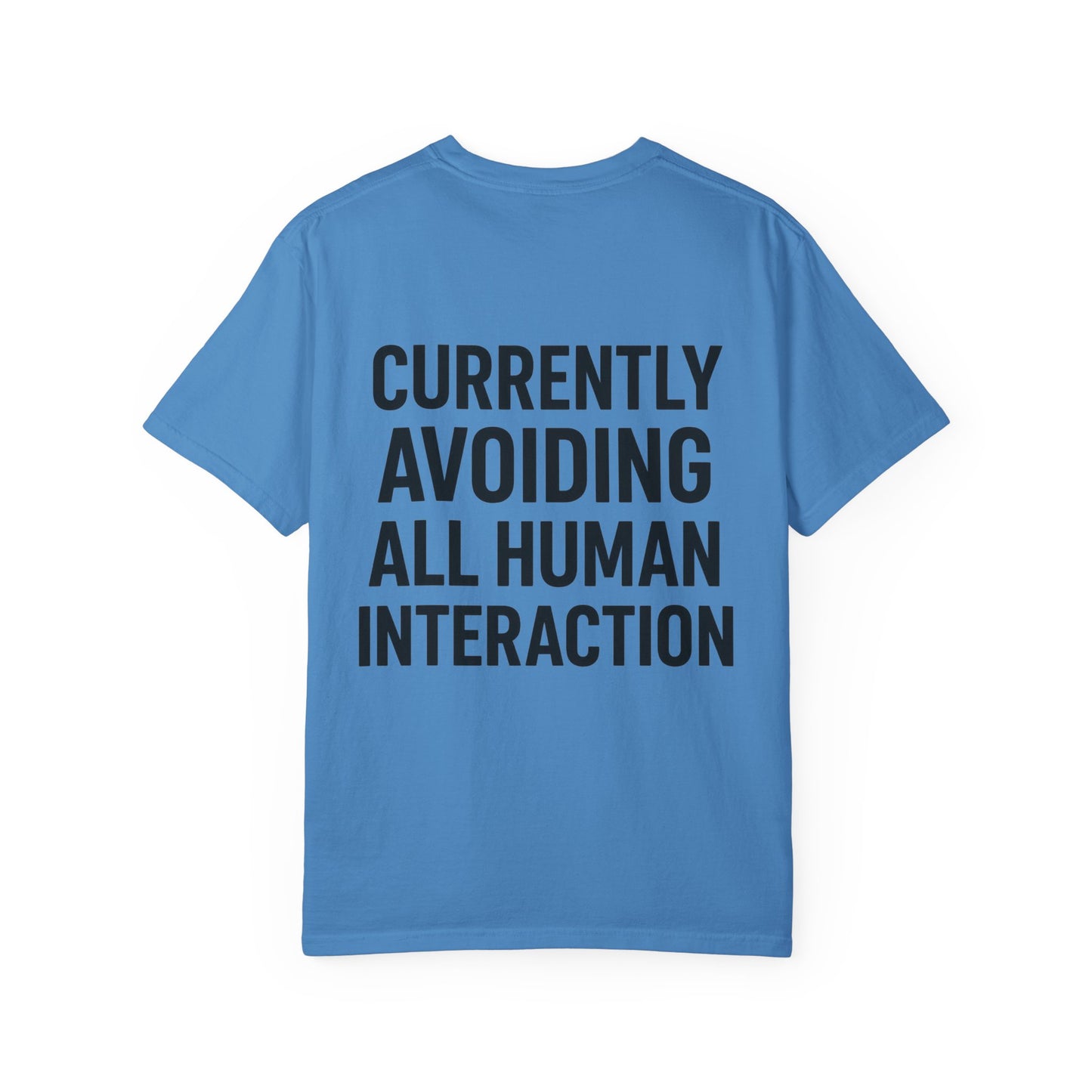 Currently Avoiding All Human Interaction – Funny Minimalist Unisex T-Shirt