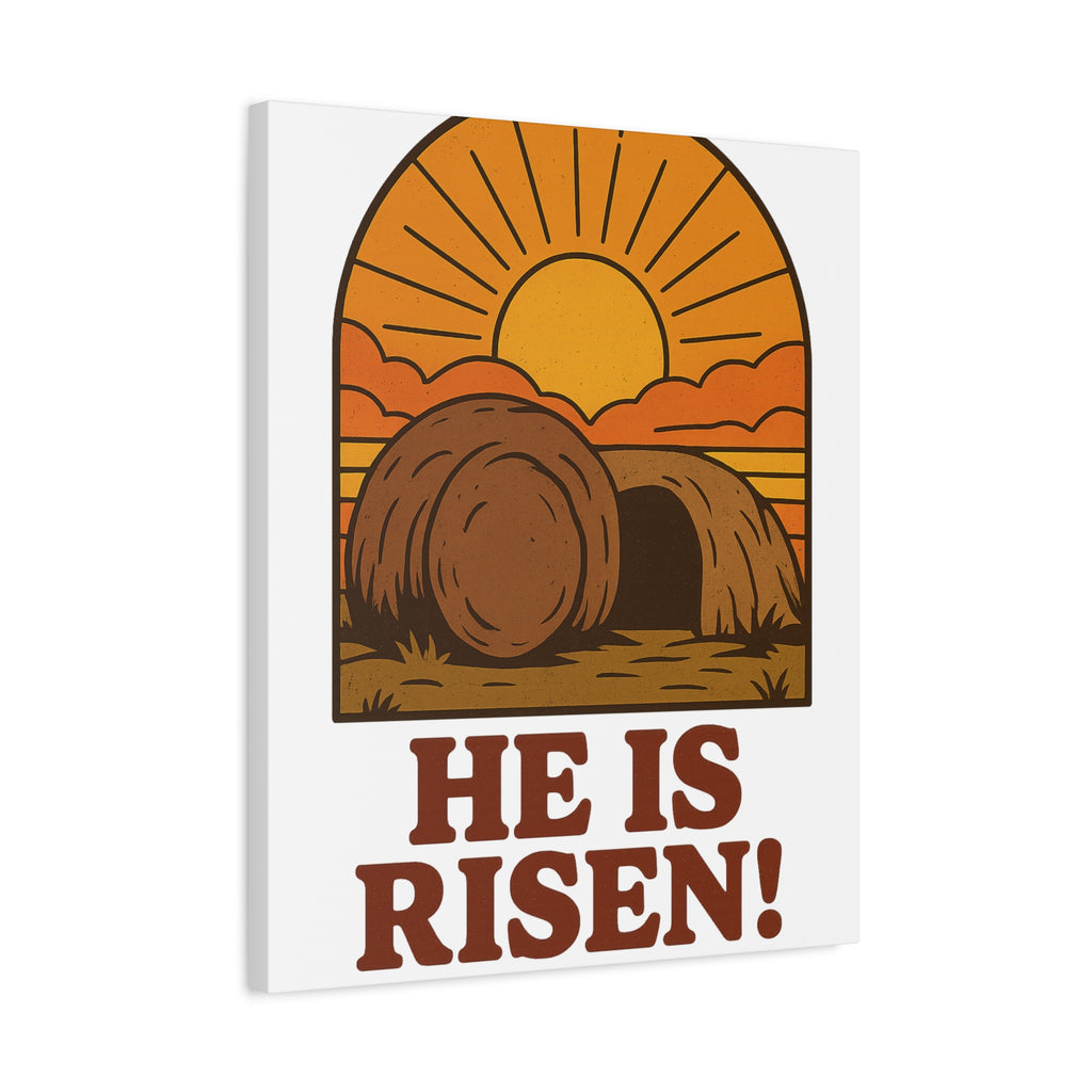He Is Risen Wall Art | Empty Tomb Christian Poster | Easter Resurrection Morning Home Decor
