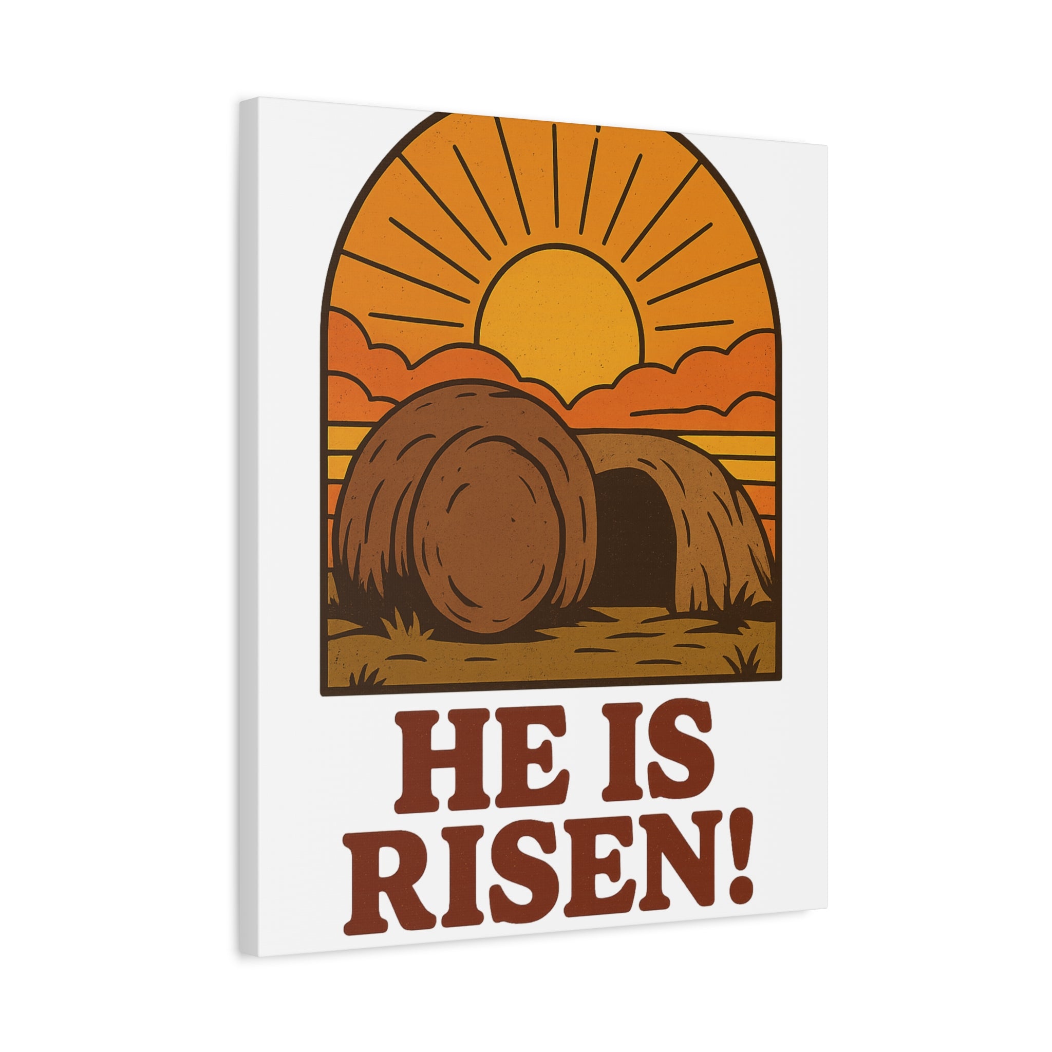 He Is Risen Wall Art | Empty Tomb Christian Poster | Easter Resurrection Morning Home Decor