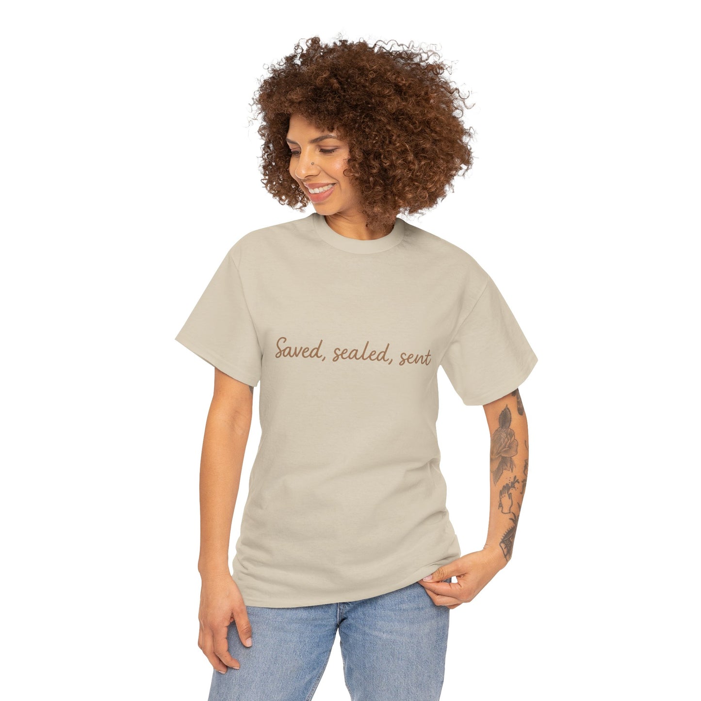 Saved. Sealed. Sent. T-Shirt – Bold Christian Mission Unisex Tee