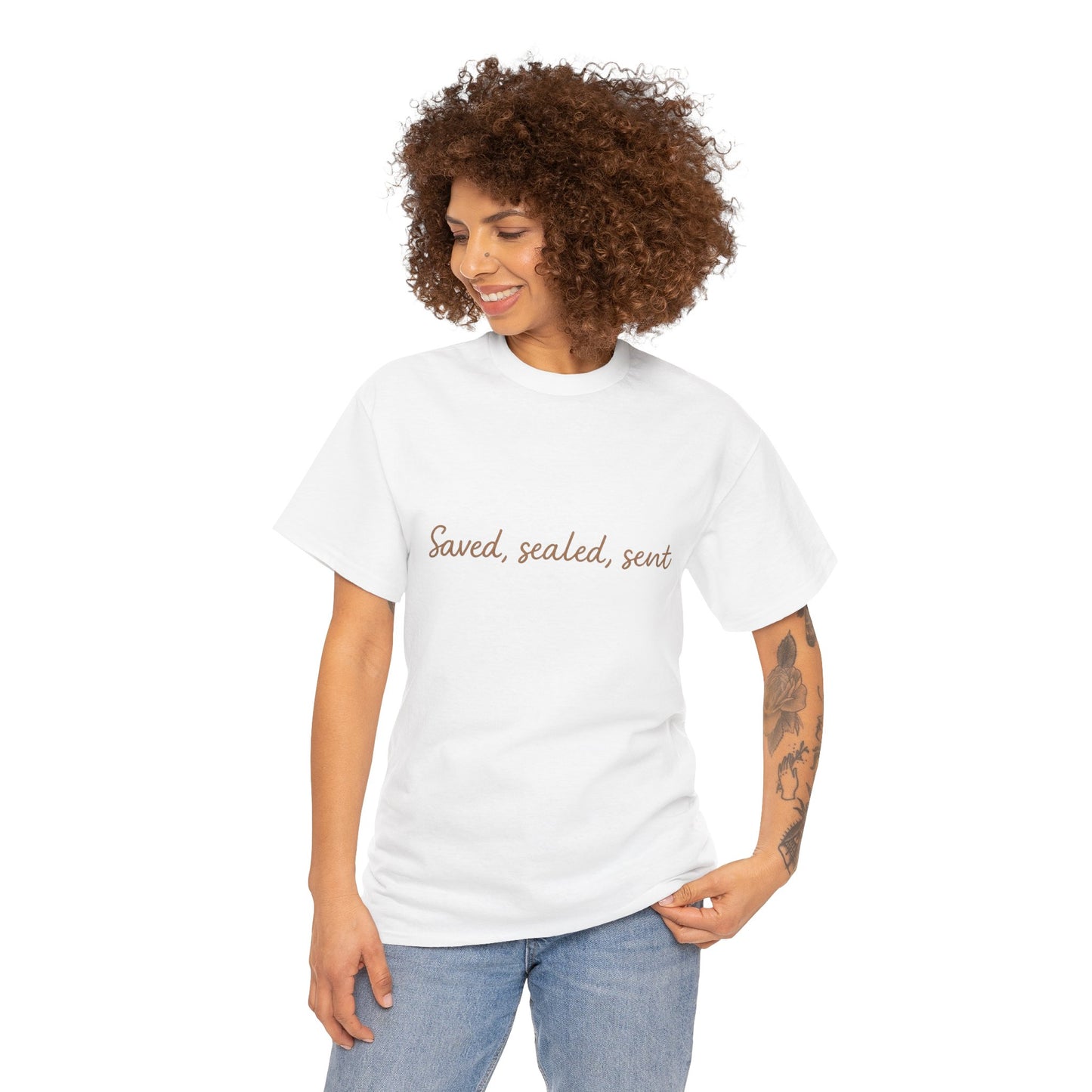 Saved. Sealed. Sent. T-Shirt – Bold Christian Mission Unisex Tee