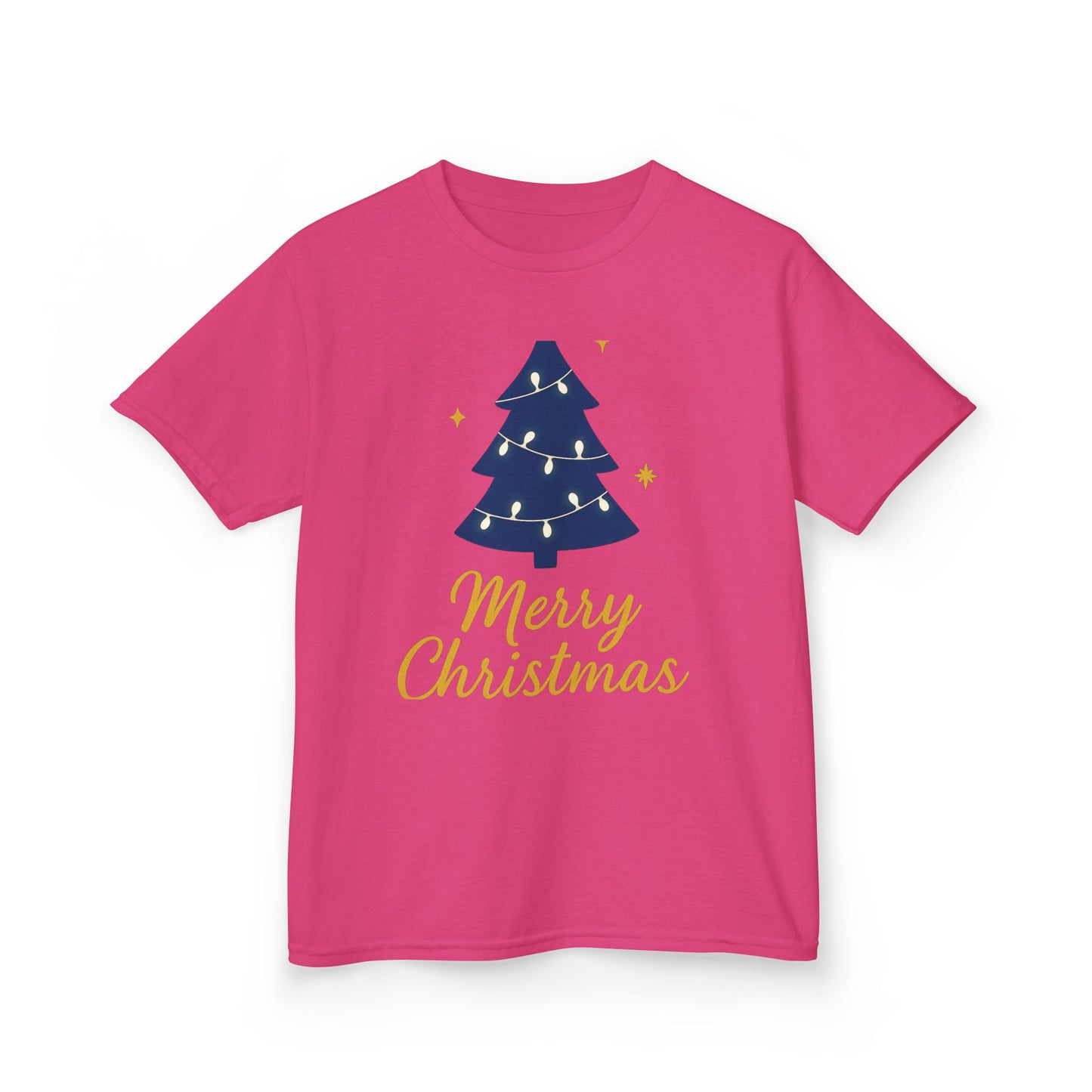 Merry Christmas Kids Heavy Cotton Tee – Christian Holiday Shirt for Children