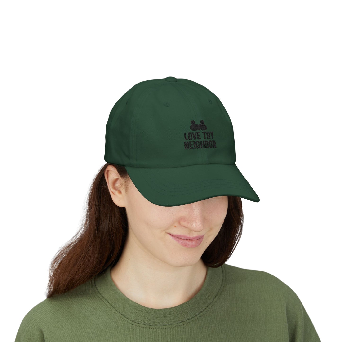 Love Thy Neighbor Dad Hat | Classic Adjustable Cap | Faith Apparel