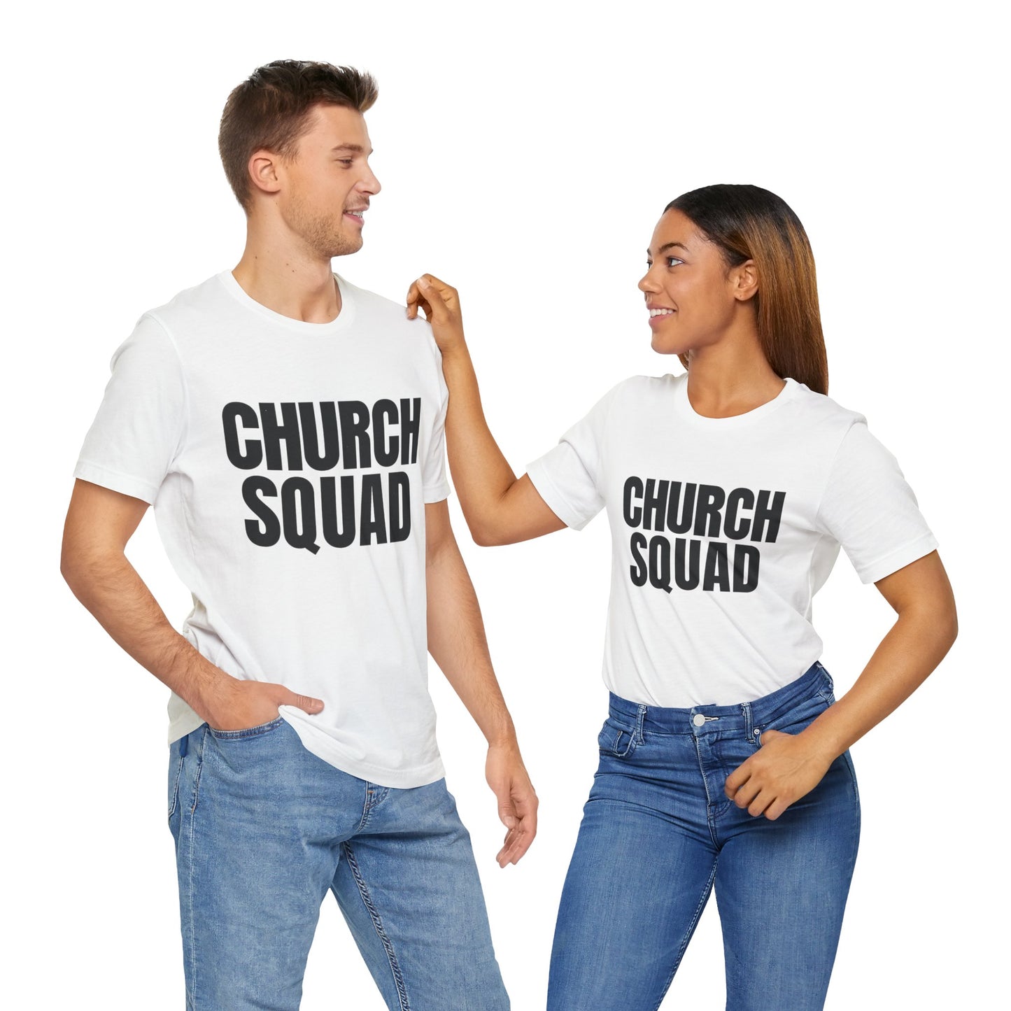 Church Squad Unisex Tee, Christian Apparel, Group Outing Shirt, Faith-Based Gift, Church Events Clothing