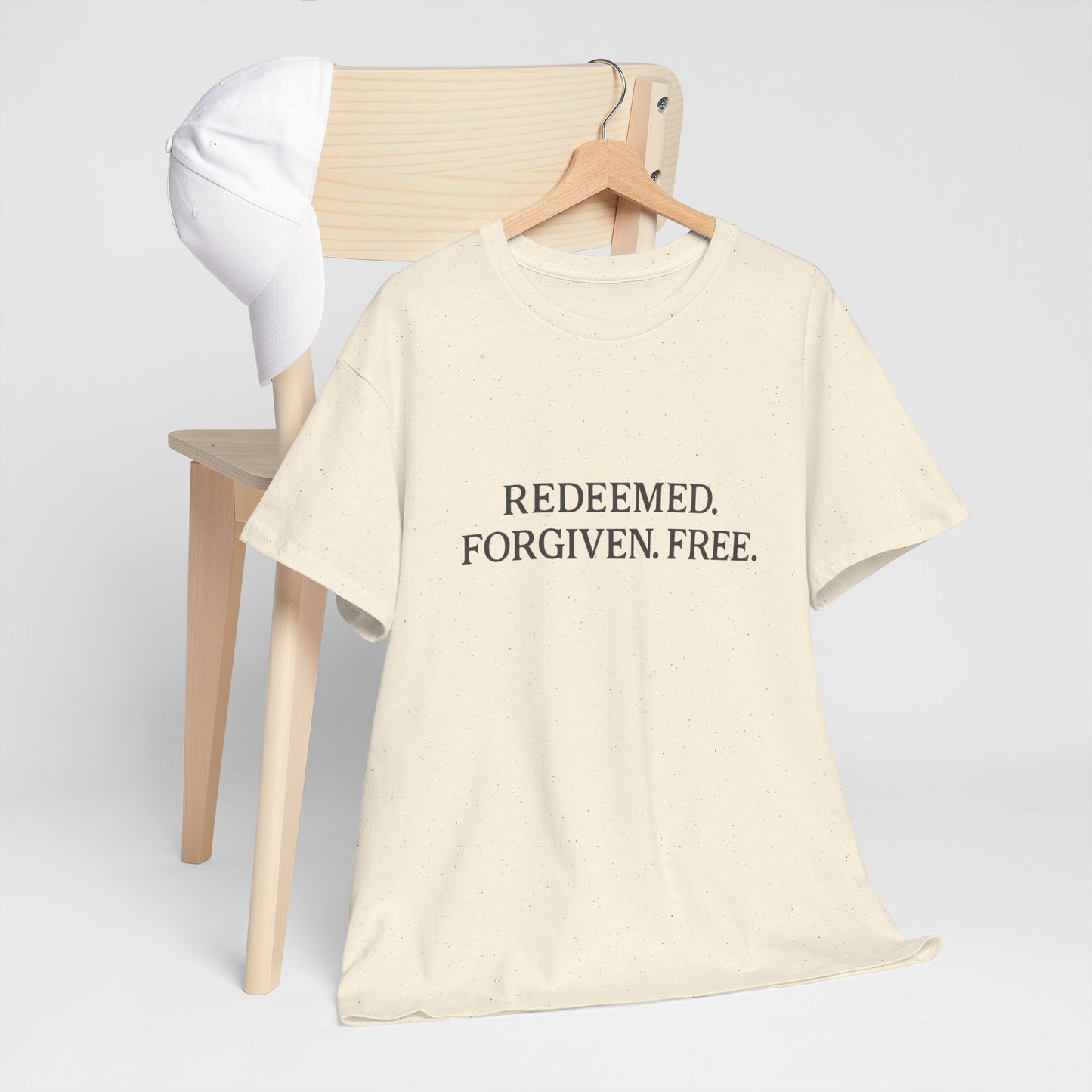 Redeemed. Forgiven. Free. T-Shirt – Christian Faith Unisex Tee