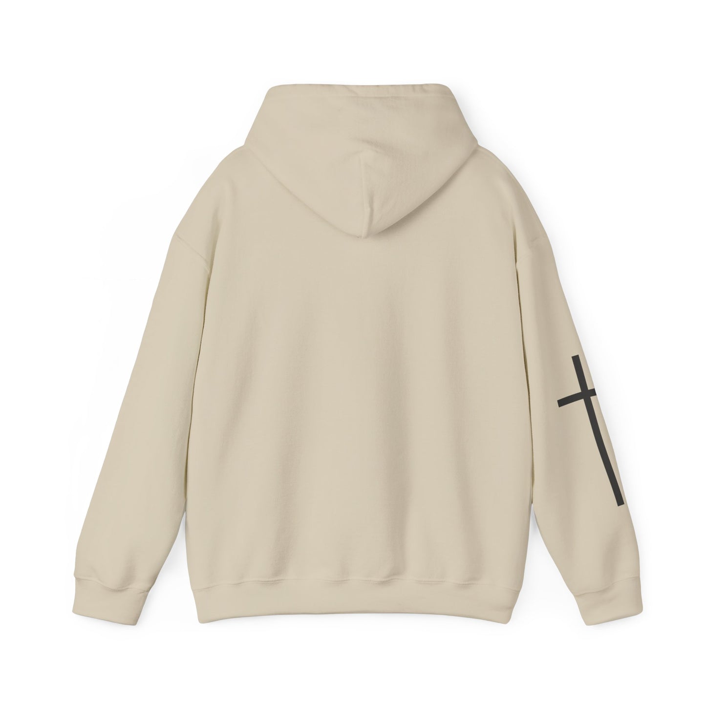 Cross Sleeve Unisex Hoodie | Faith Apparel | Heavy Blend Sweatshirt