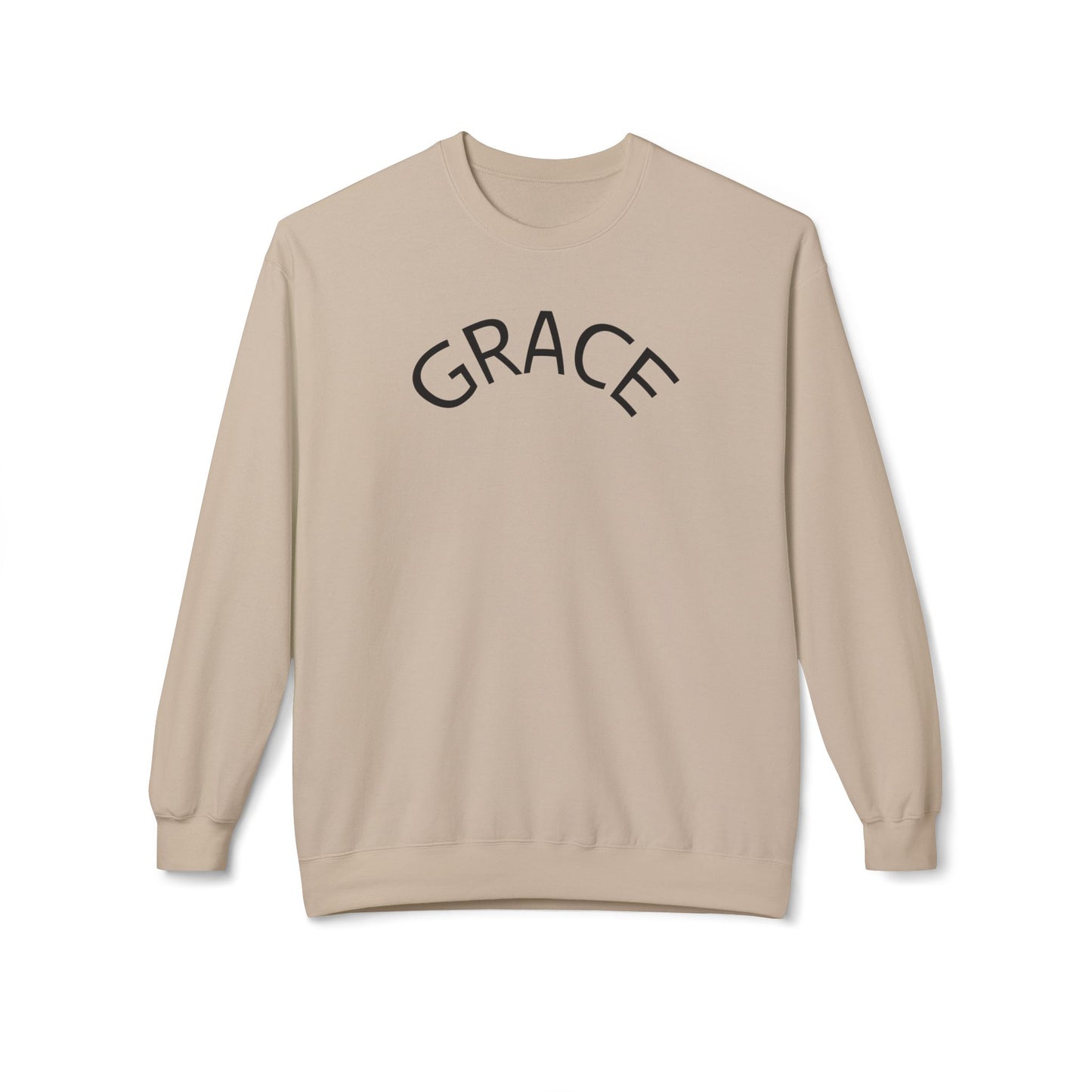 Grace Crewneck Sweatshirt, Unisex Fleece Sweater, Cozy Pullover, Inspirational Gift, Casual Style, Perfect for Every Occasion