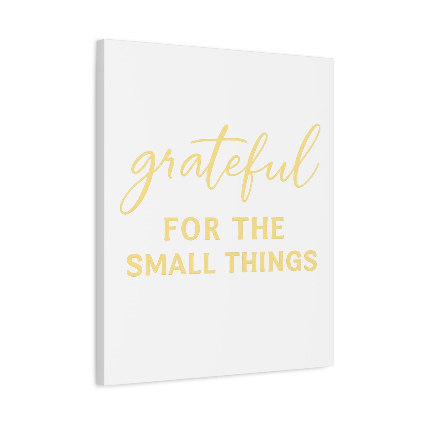 Grateful Wall Art | Inspirational Christian Home Decor - Matte Canvas, Stretched, 1.25"