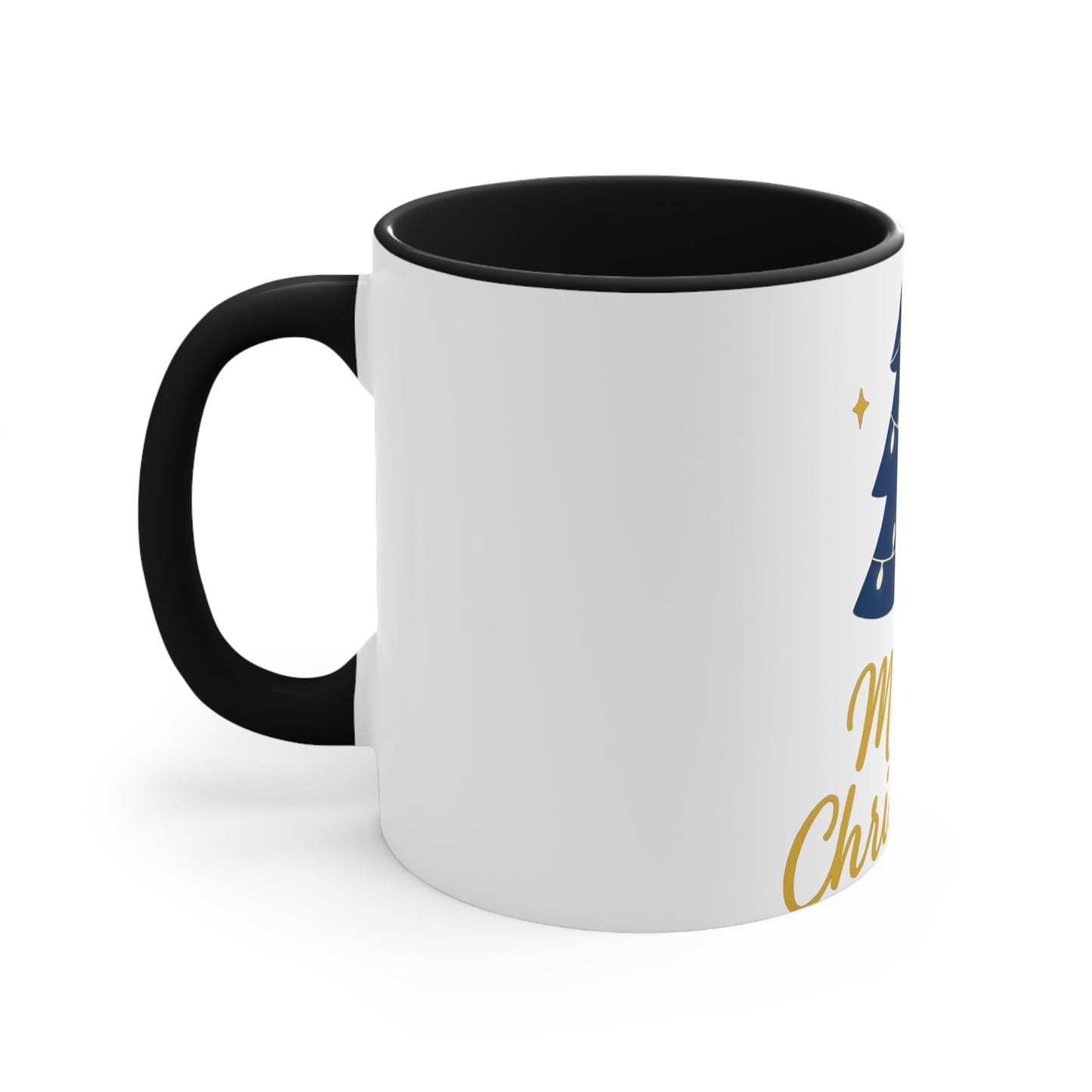 Merry Christmas Accent Mug – Festive Christian Holiday Gift with Scripture-Inspired Cheer