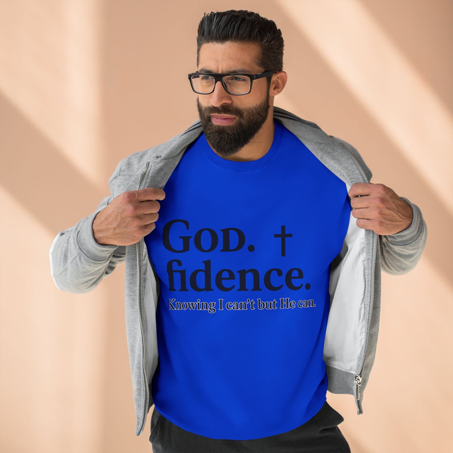 God.fidence Christian Unisex Sweatshirt | Faith Over Fear Unisex Sweatshirt