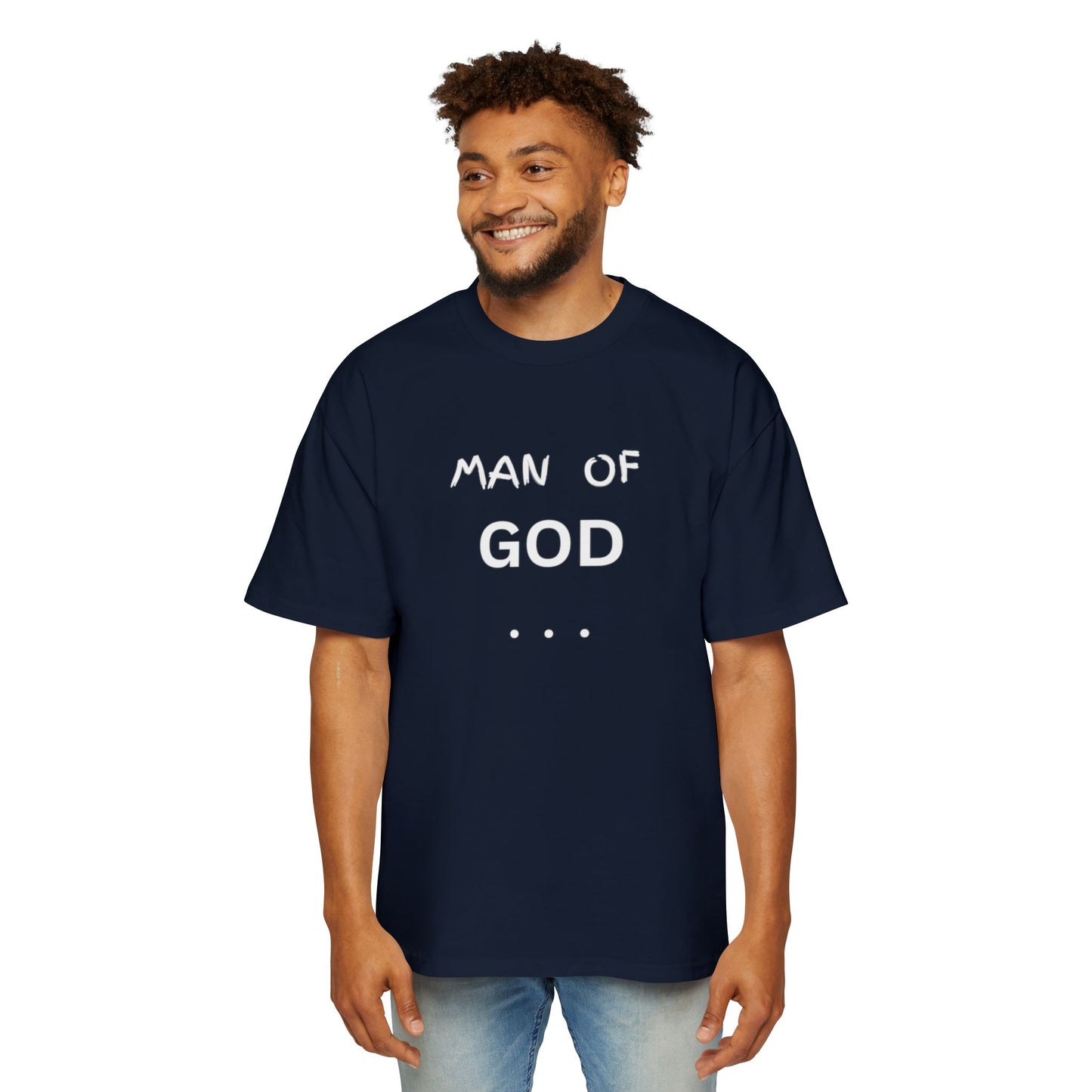 Christian Men’s T-Shirt – Bold “Man of God” Faith Tee