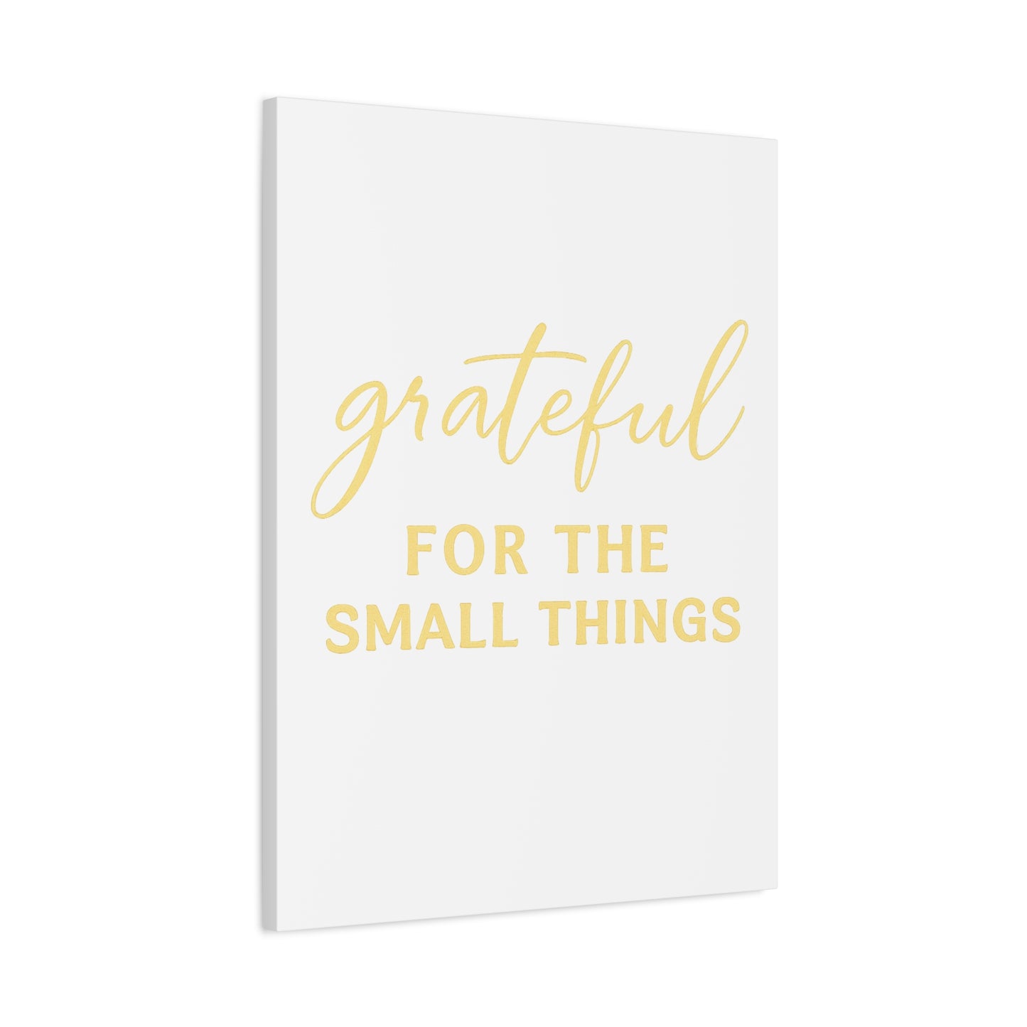 Grateful Wall Art | Inspirational Christian Home Decor - Matte Canvas, Stretched, 1.25"