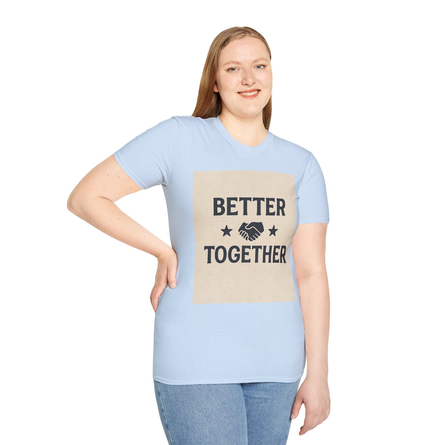 Better Together Unisex Softstyle T-Shirt, Friendship Gift Tee, Couples Matching Shirt, Family Reunion Apparel, Quality Printed Top