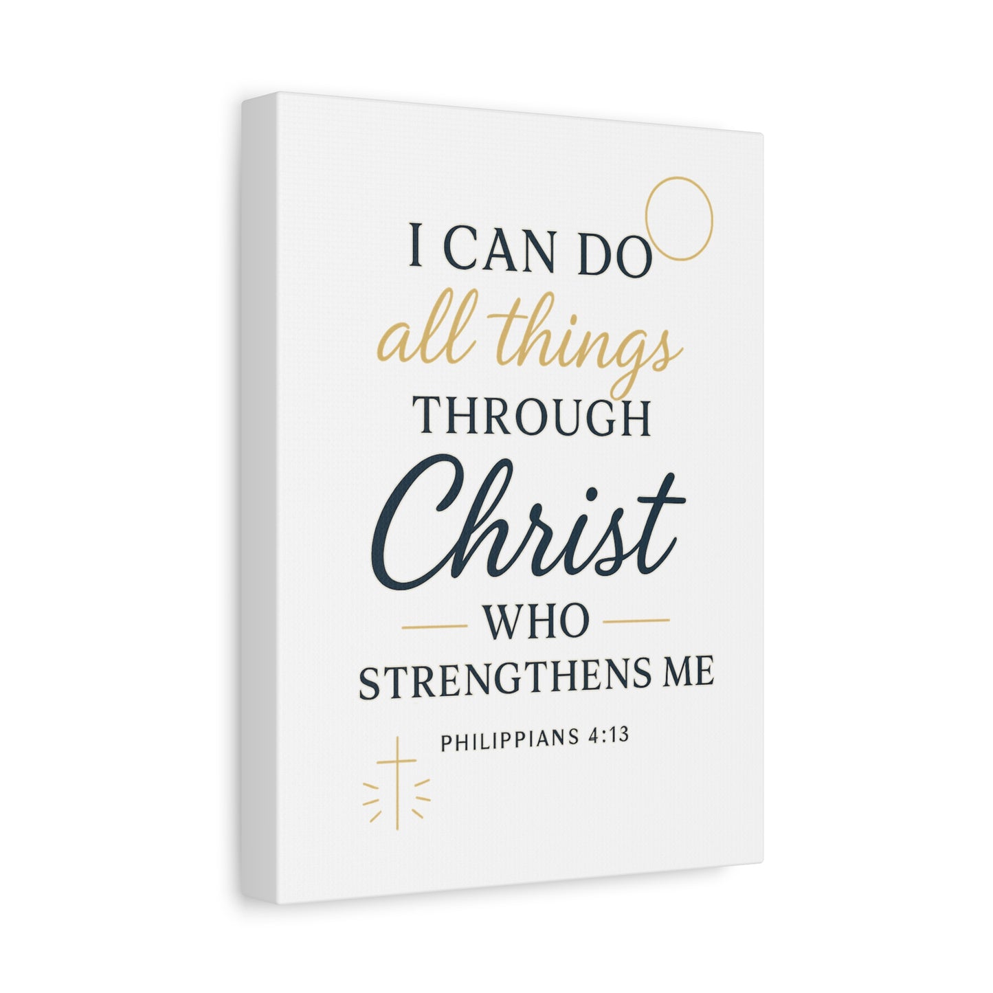 Philippians 4:13 Wall Art | Christian Scripture Home Decor