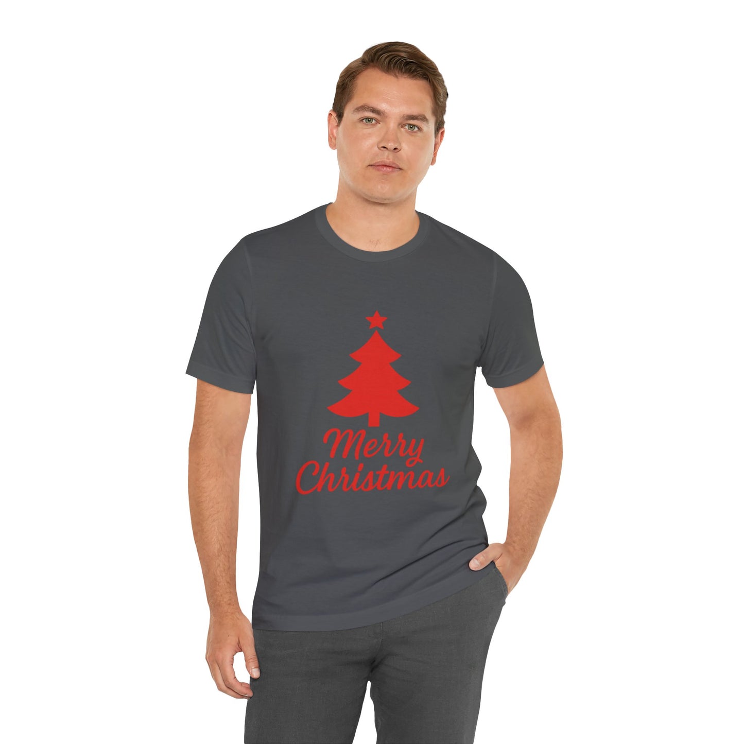 Merry Christmas Unisex Heavy Cotton Tee – Faith-Inspired Holiday Shirt