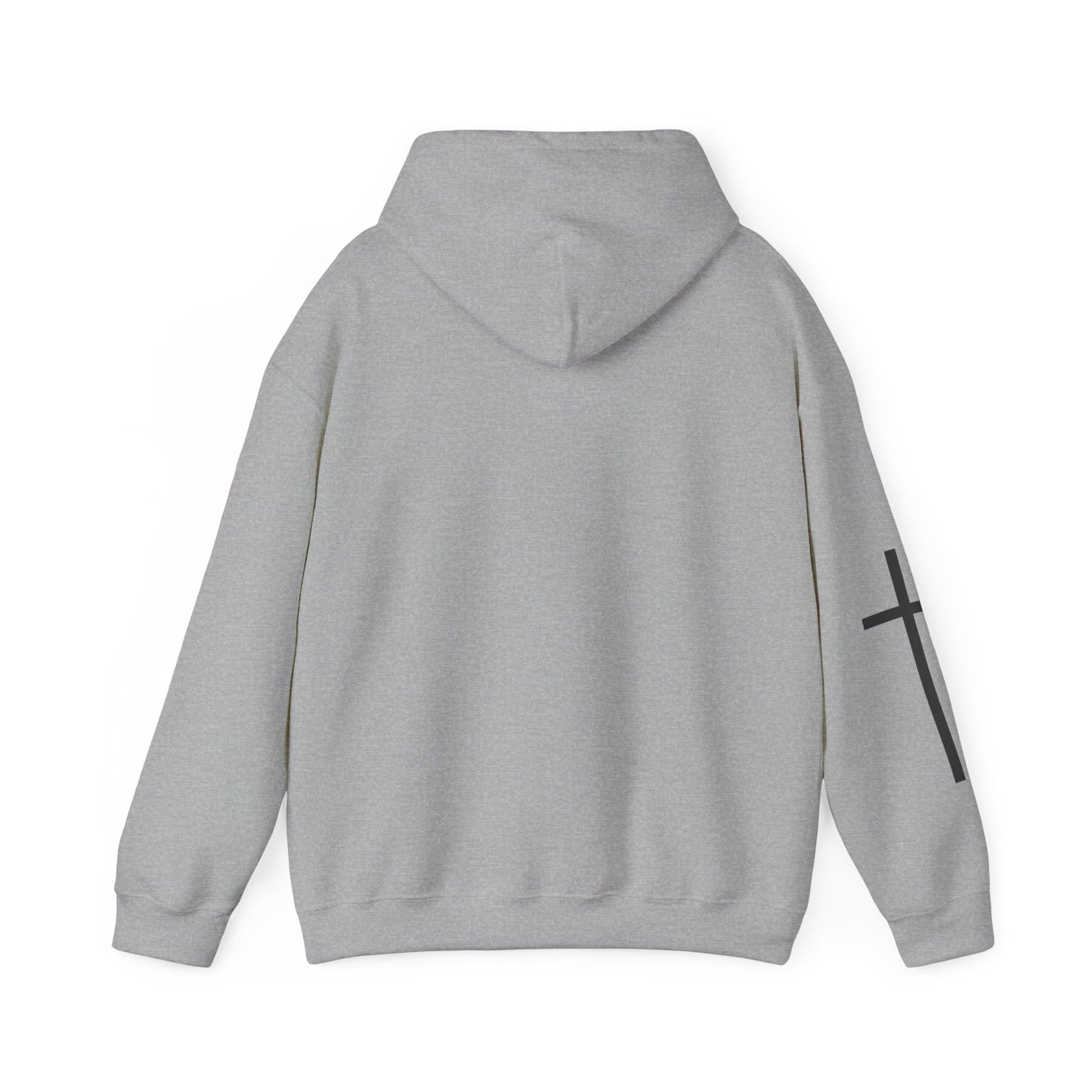 Cross Sleeve Unisex Hoodie | Faith Apparel | Heavy Blend Sweatshirt