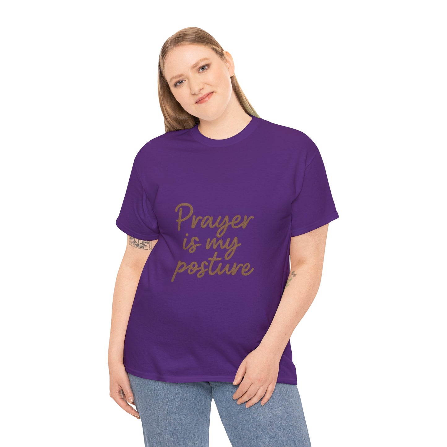 Prayer Is My Posture T-Shirt – Faith-Inspired Christian Unisex Tee