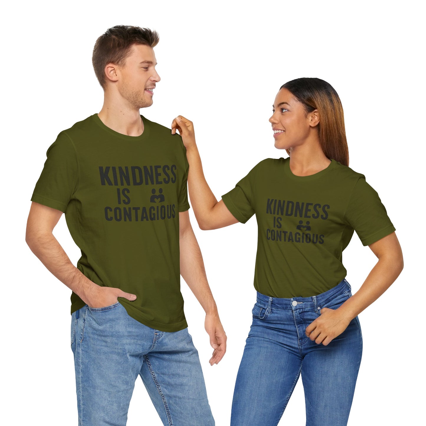 Kindness is Contagious Unisex T-Shirt | Soft Jersey Short Sleeve