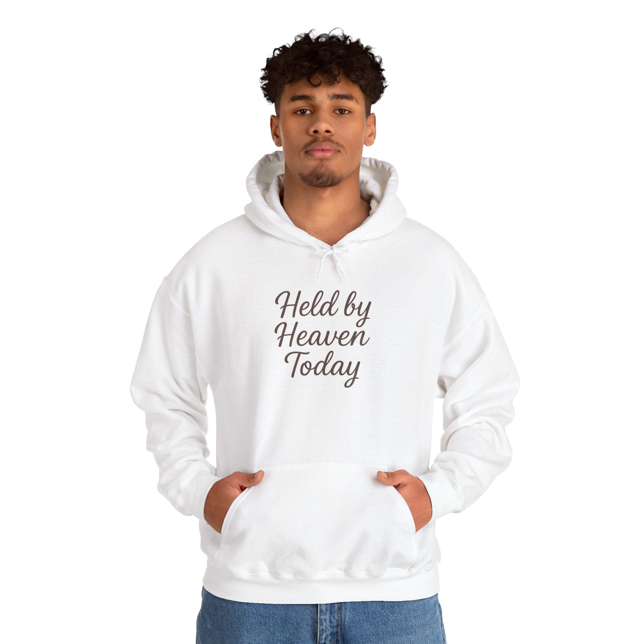 Held By Heaven Today Hooded Sweatshirt | Christian Encouragement Hoodie | Lexad Designs