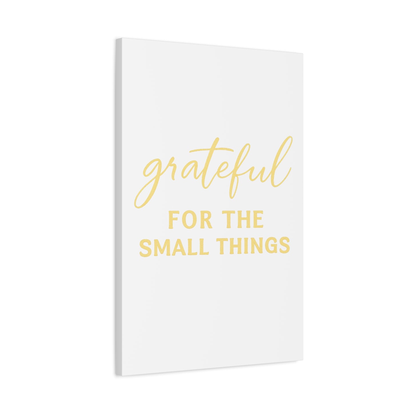 Grateful Wall Art | Inspirational Christian Home Decor - Matte Canvas, Stretched, 1.25"