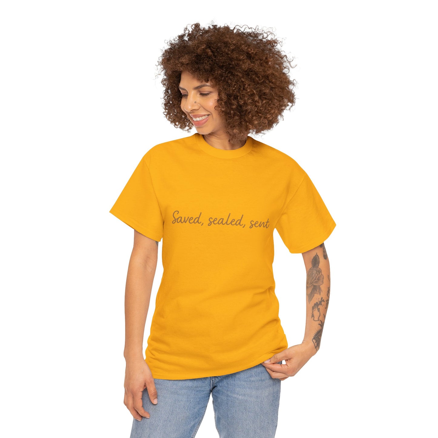 Saved. Sealed. Sent. T-Shirt – Bold Christian Mission Unisex Tee