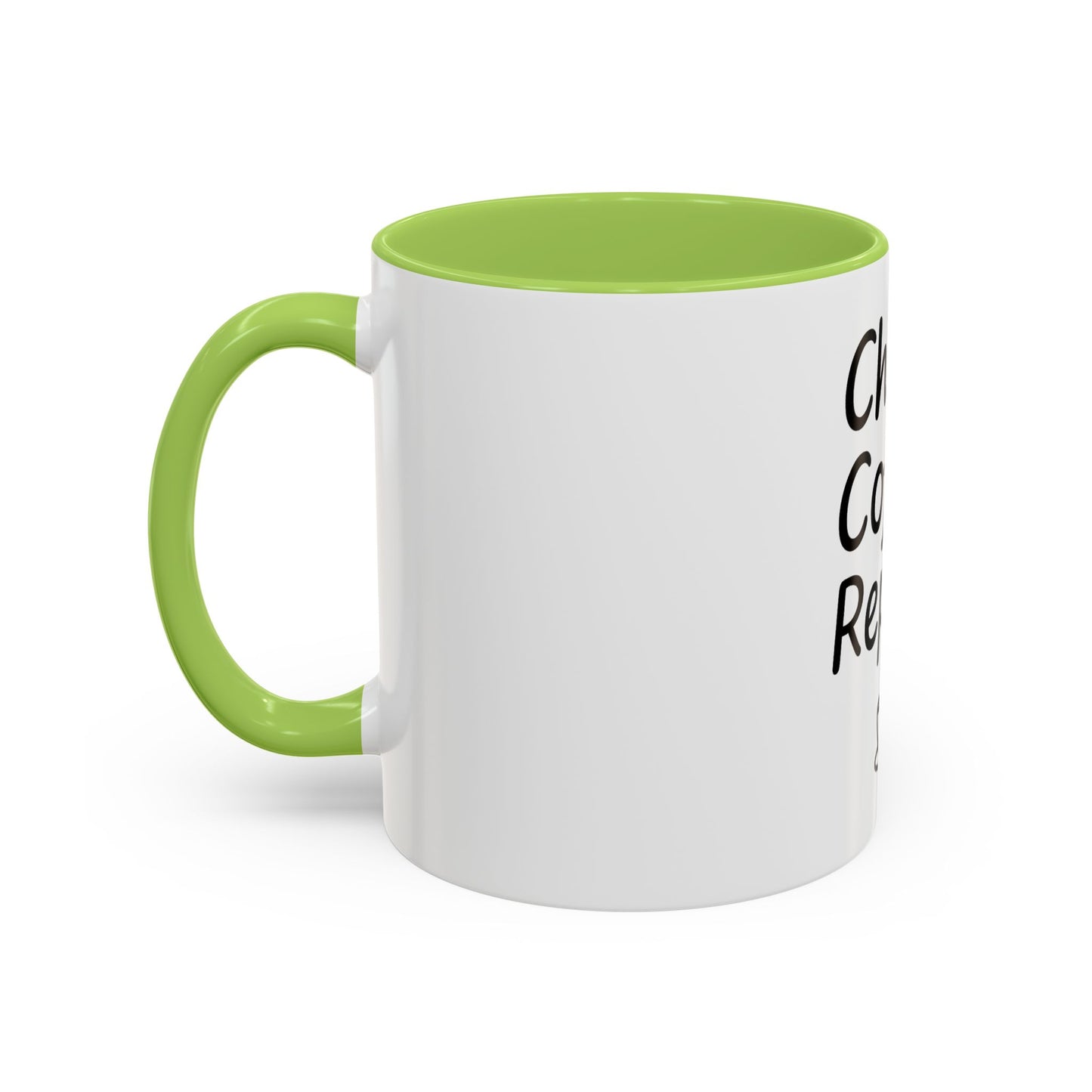 Christ Coffee Repeat Accent Mug | Christian Coffee Cup | 11oz
