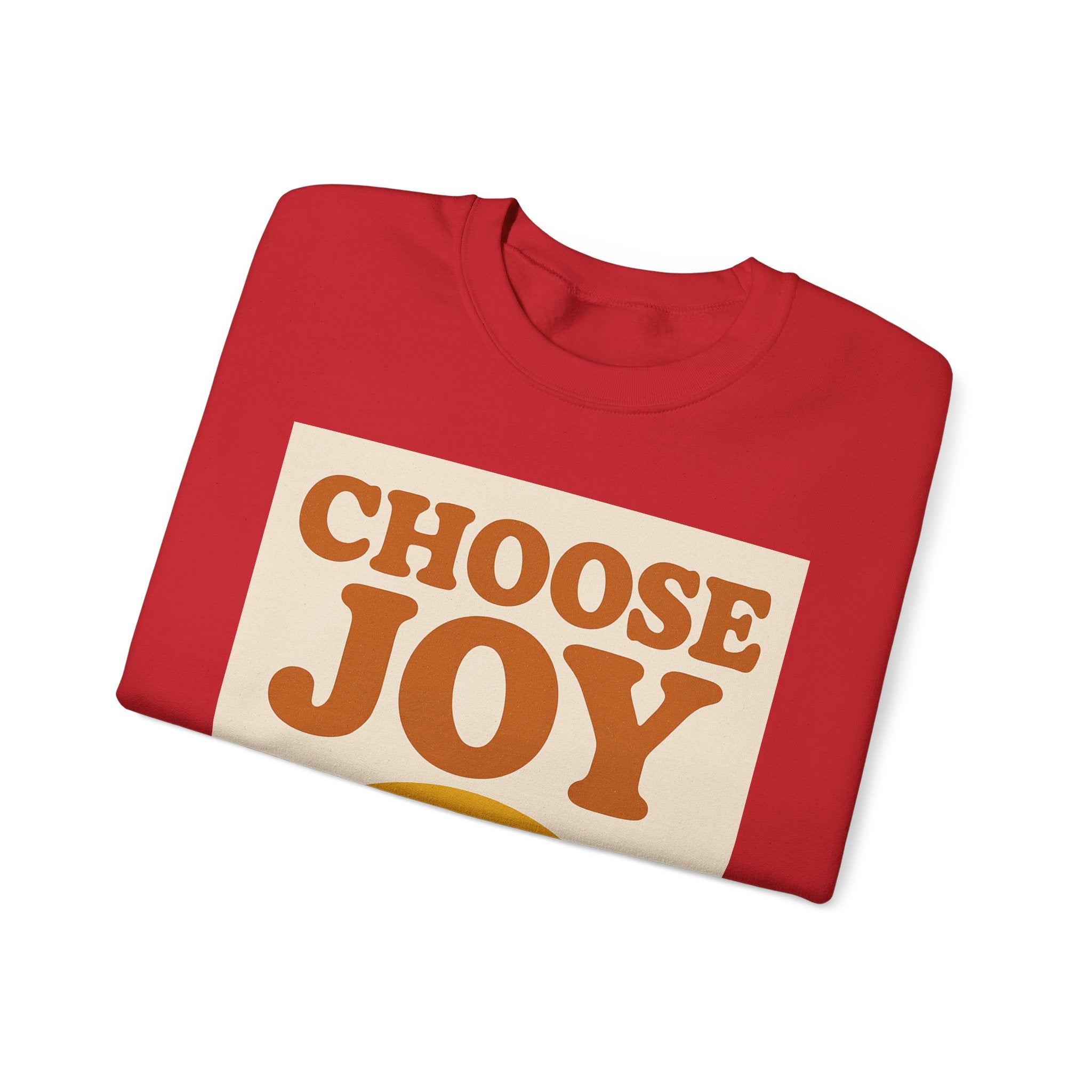 Choose Joy Rainbow Crewneck Sweatshirt, Unisex Sweatshirt, Motivational Gift, Cozy Layer, Fall Fashion, Positive Vibes