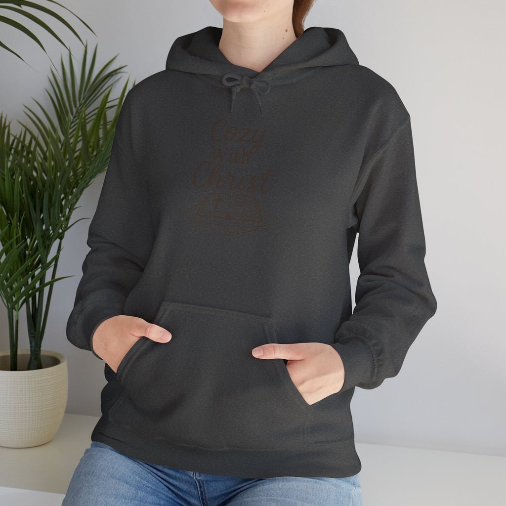 Cozy With Christ Hooded Sweatshirt | Christian Comfort Hoodie | Lexad Designs