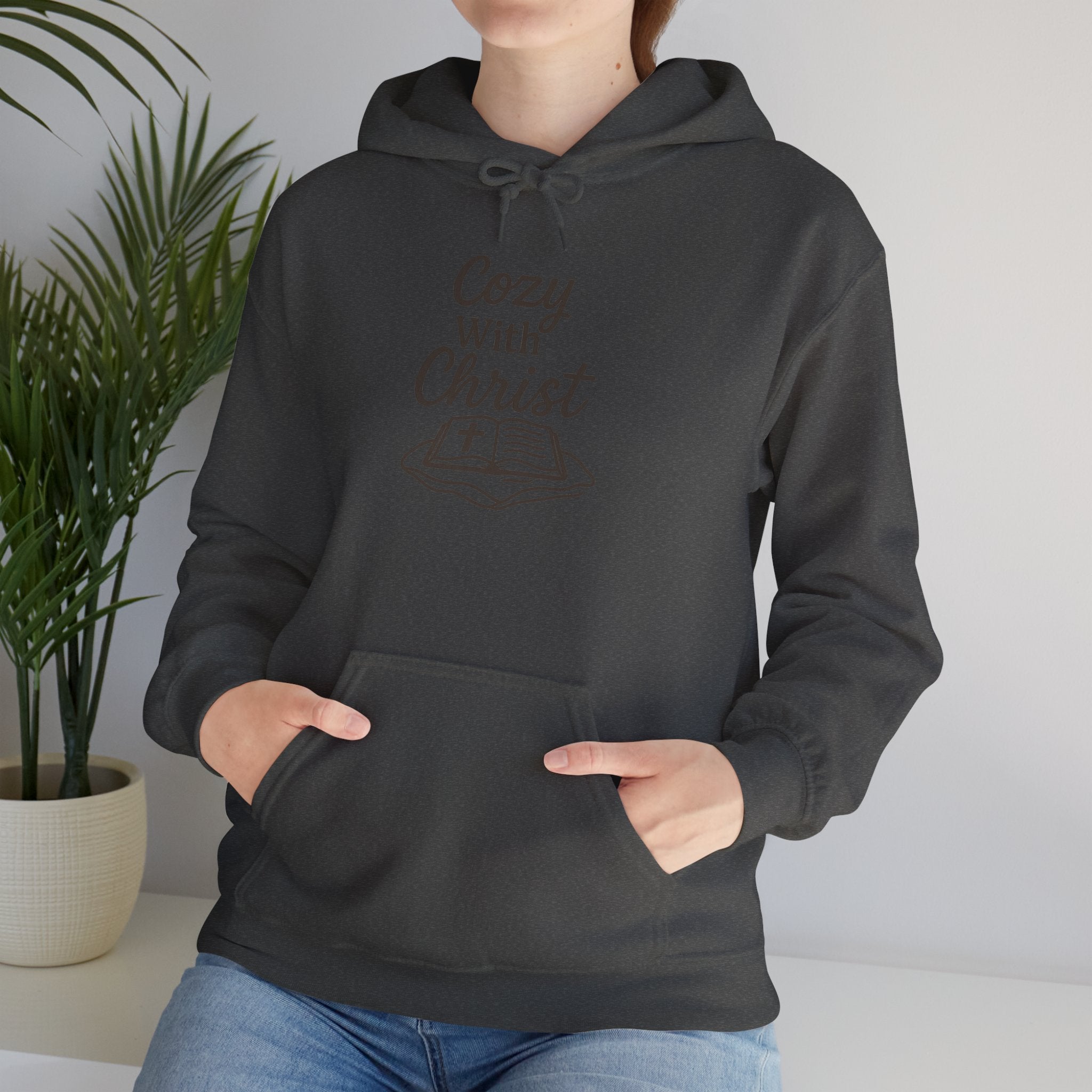 Cozy With Christ Hooded Sweatshirt | Christian Comfort Hoodie | Lexad Designs