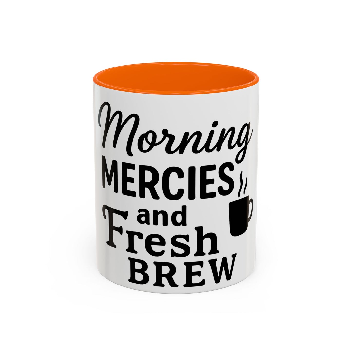 Morning Mercies & Fresh Brew Christian Mug – Lamentations 3:23 Inspired