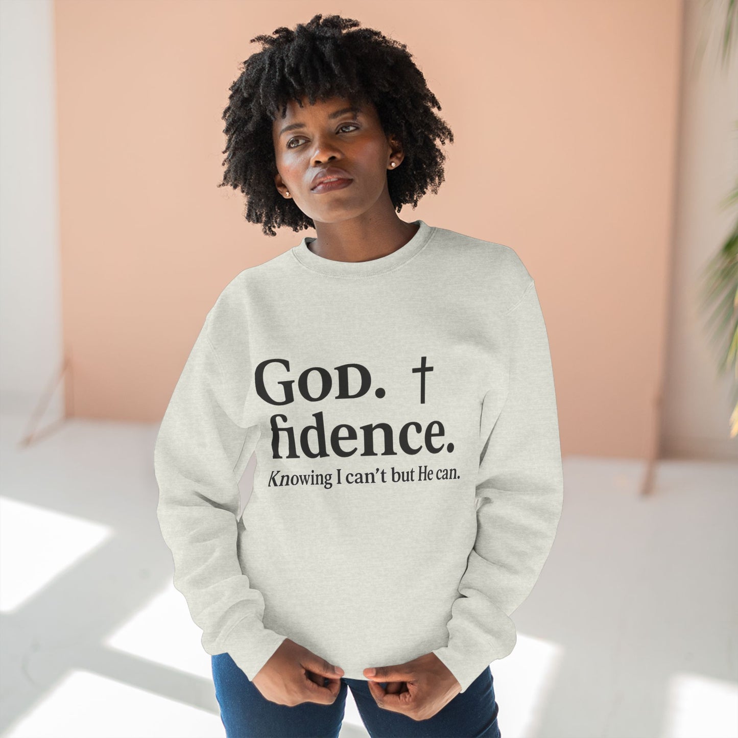 God.fidence Christian Unisex Sweatshirt | Faith Over Fear Unisex Sweatshirt