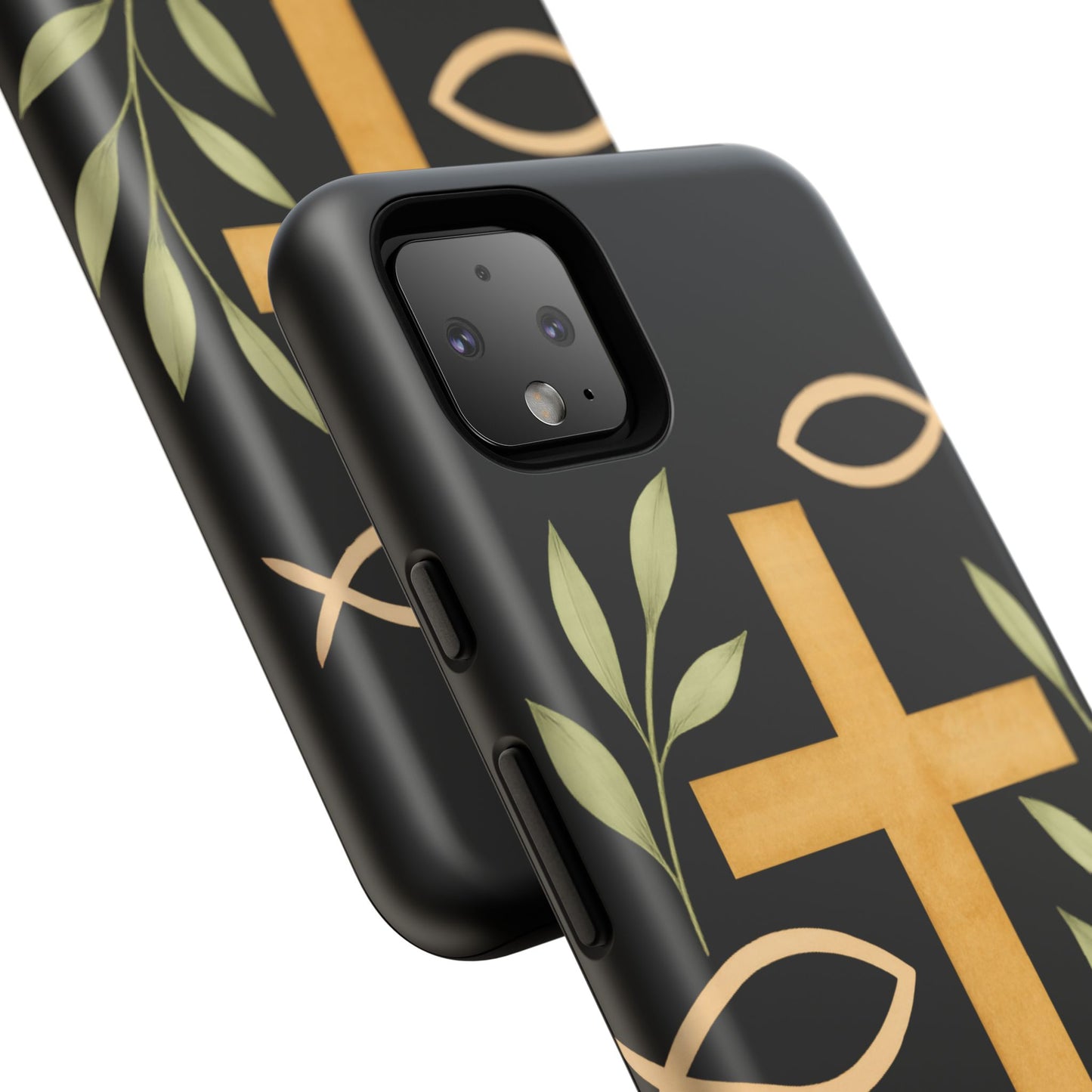 Christian Faith Phone Case with Floral Design